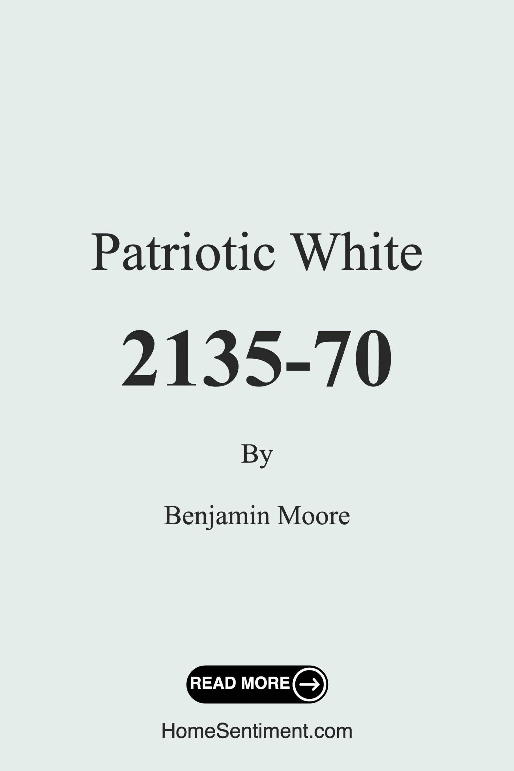 Patriotic White 2135-70 by Benjamin Moore