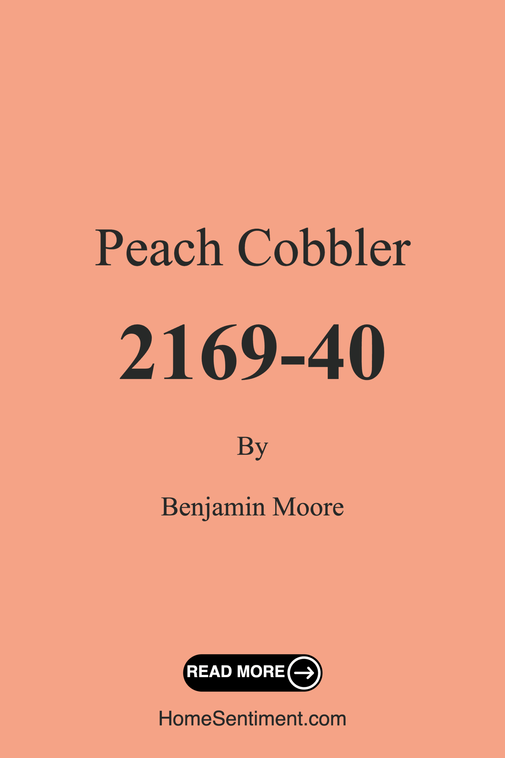 Peach Cobbler 2169-40 by Benjamin Moore
