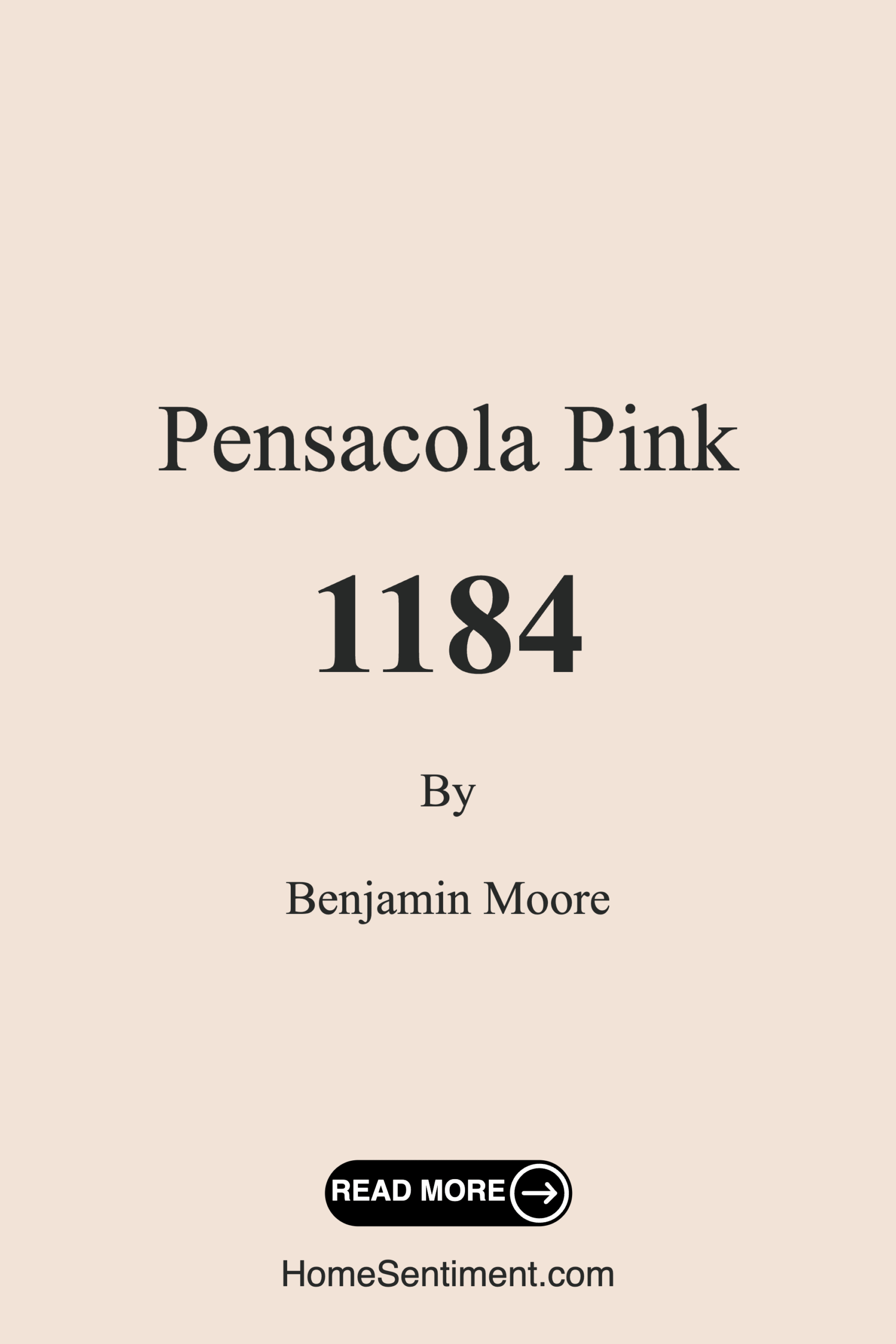 Pensacola Pink 1184 by Benjamin Moore