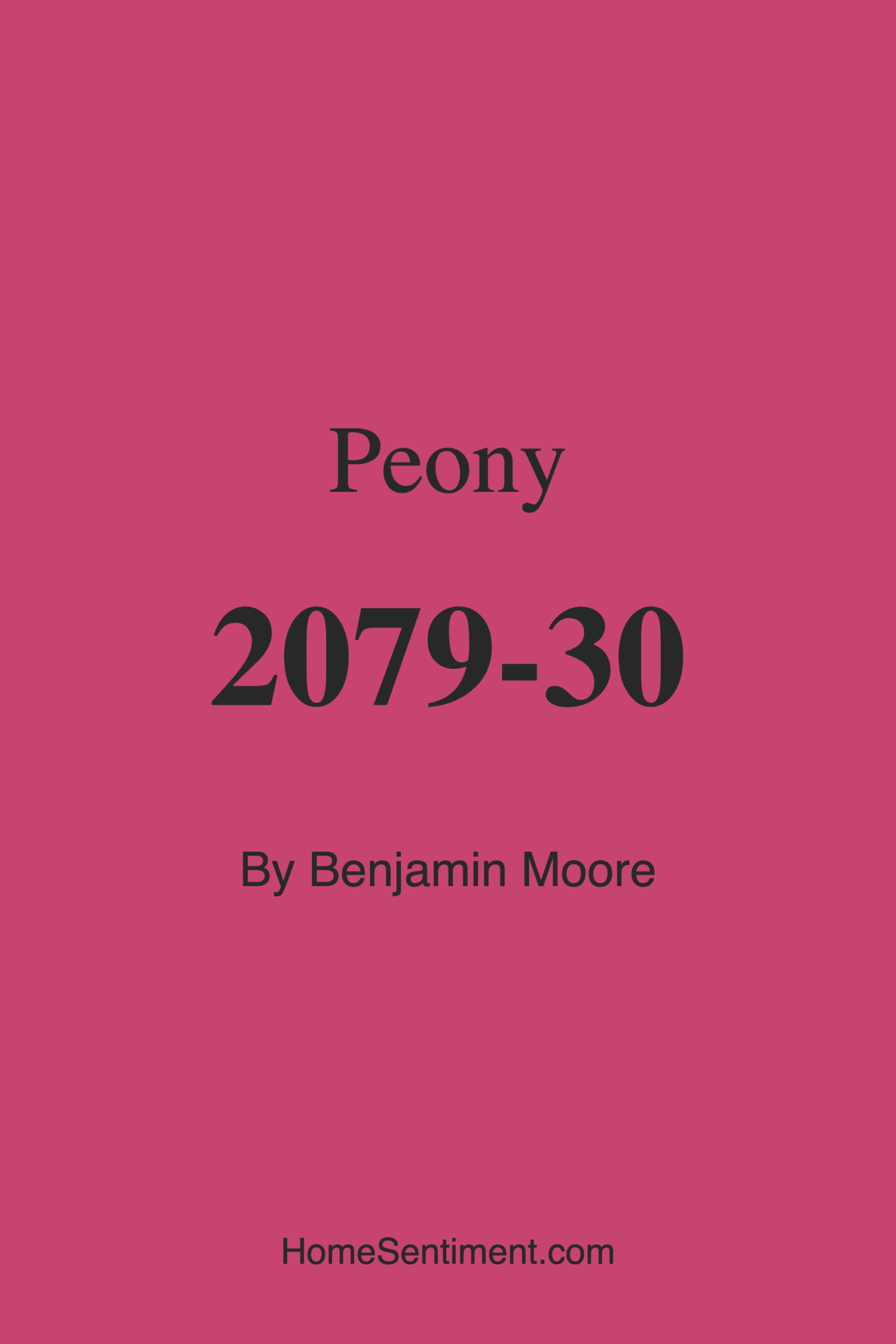 Peony 2079-30 by Benjamin Moore