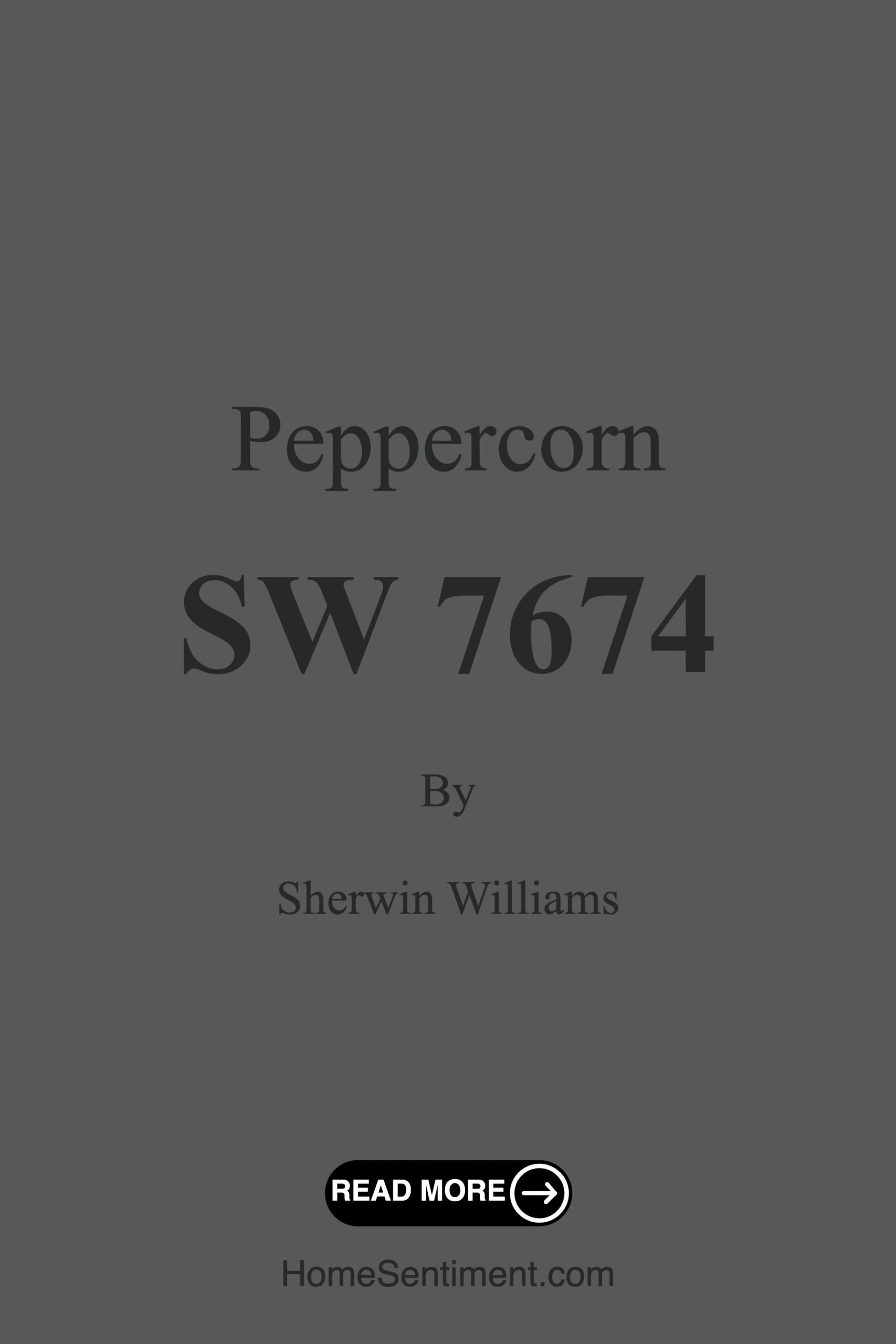 Peppercorn SW 7674 by Sherwin Williams