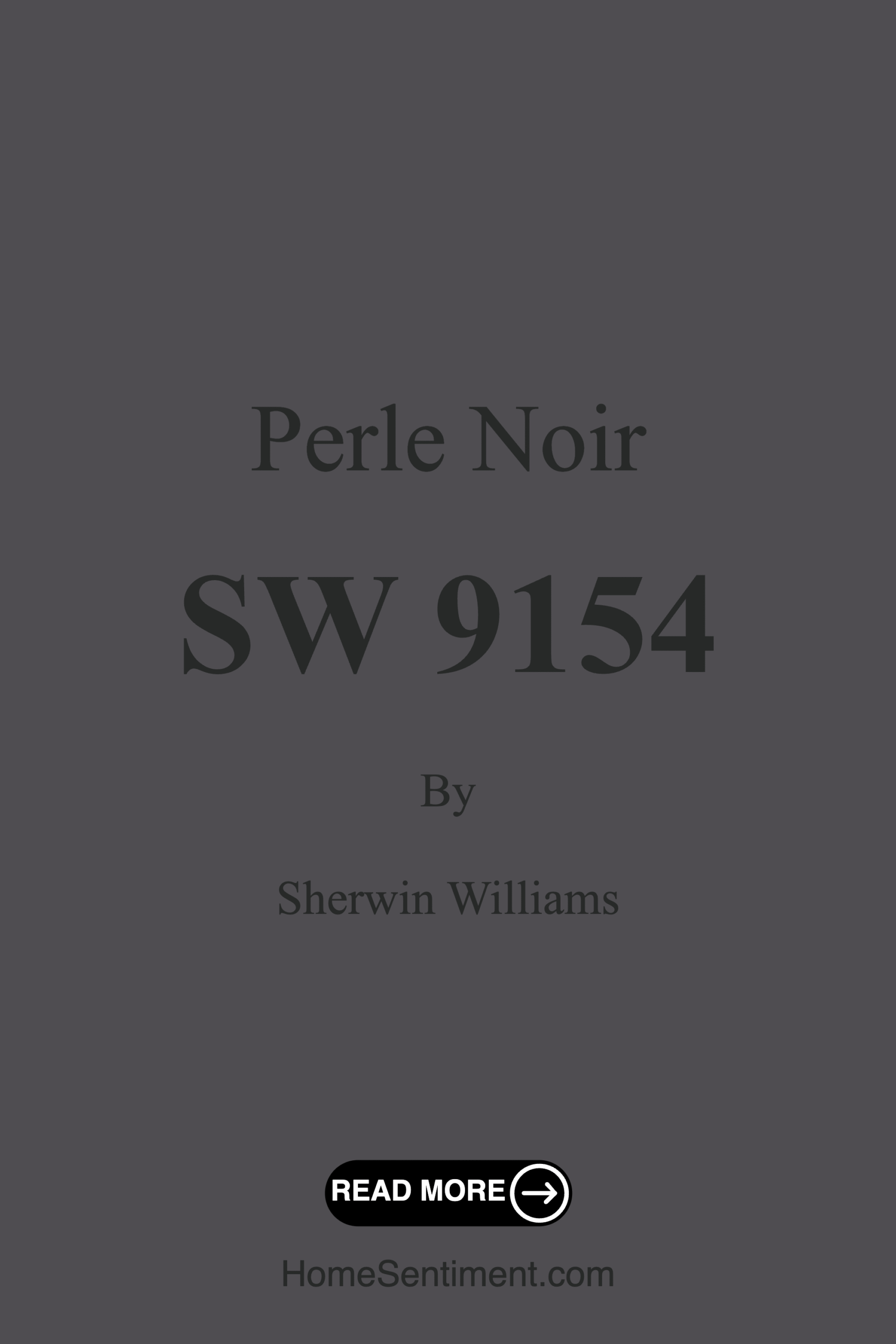 Perle Noir SW 9154 by Sherwin Williams