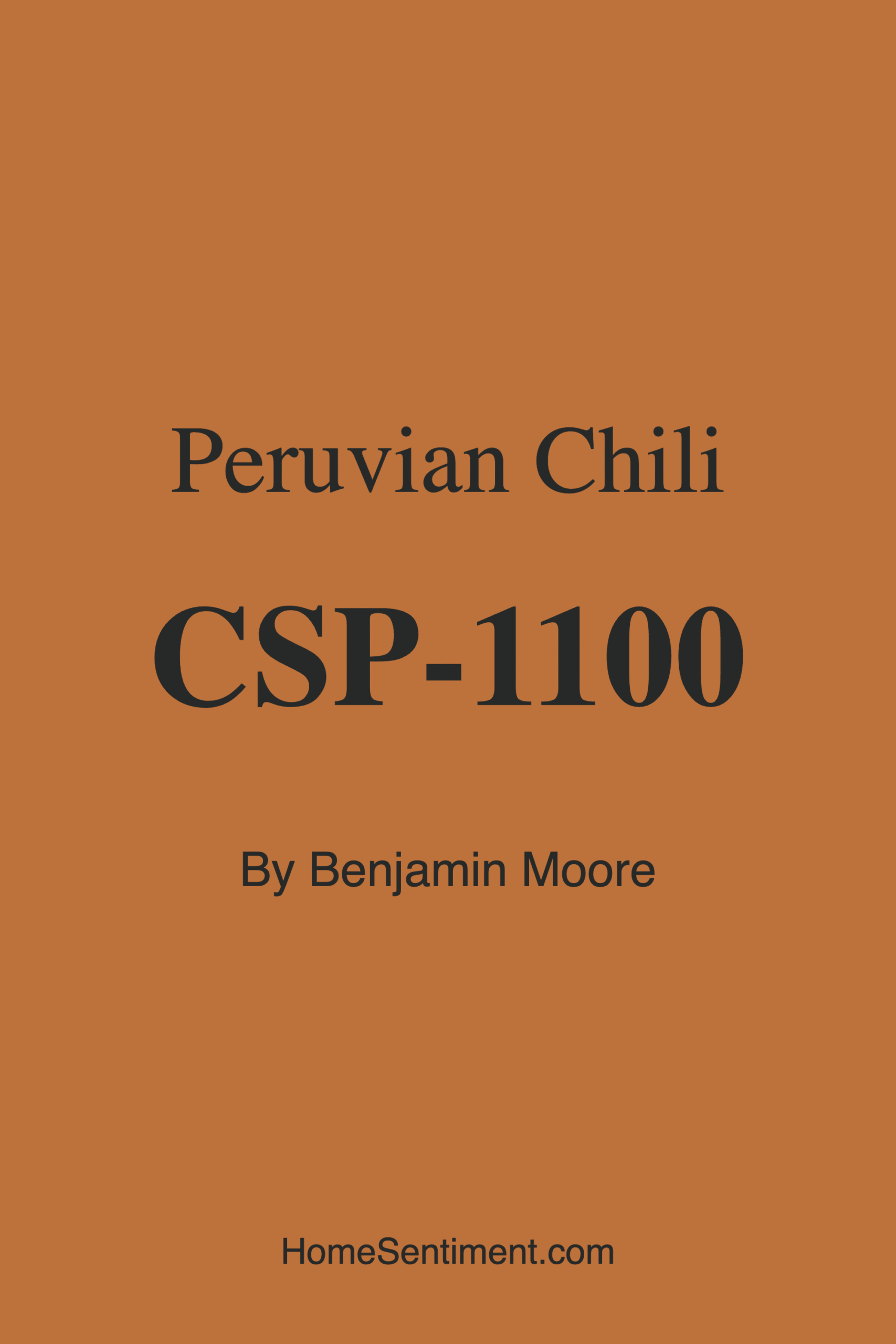 Peruvian Chili CSP-1100 by Benjamin Moore