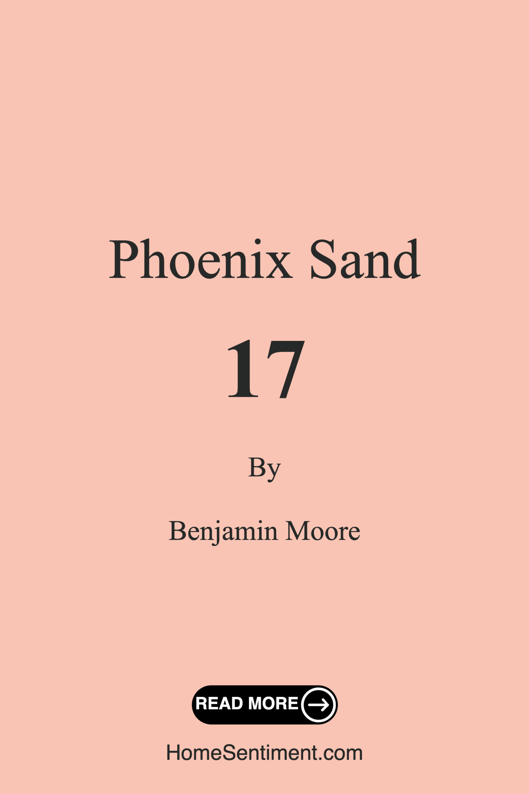 Phoenix Sand 17 by Benjamin Moore