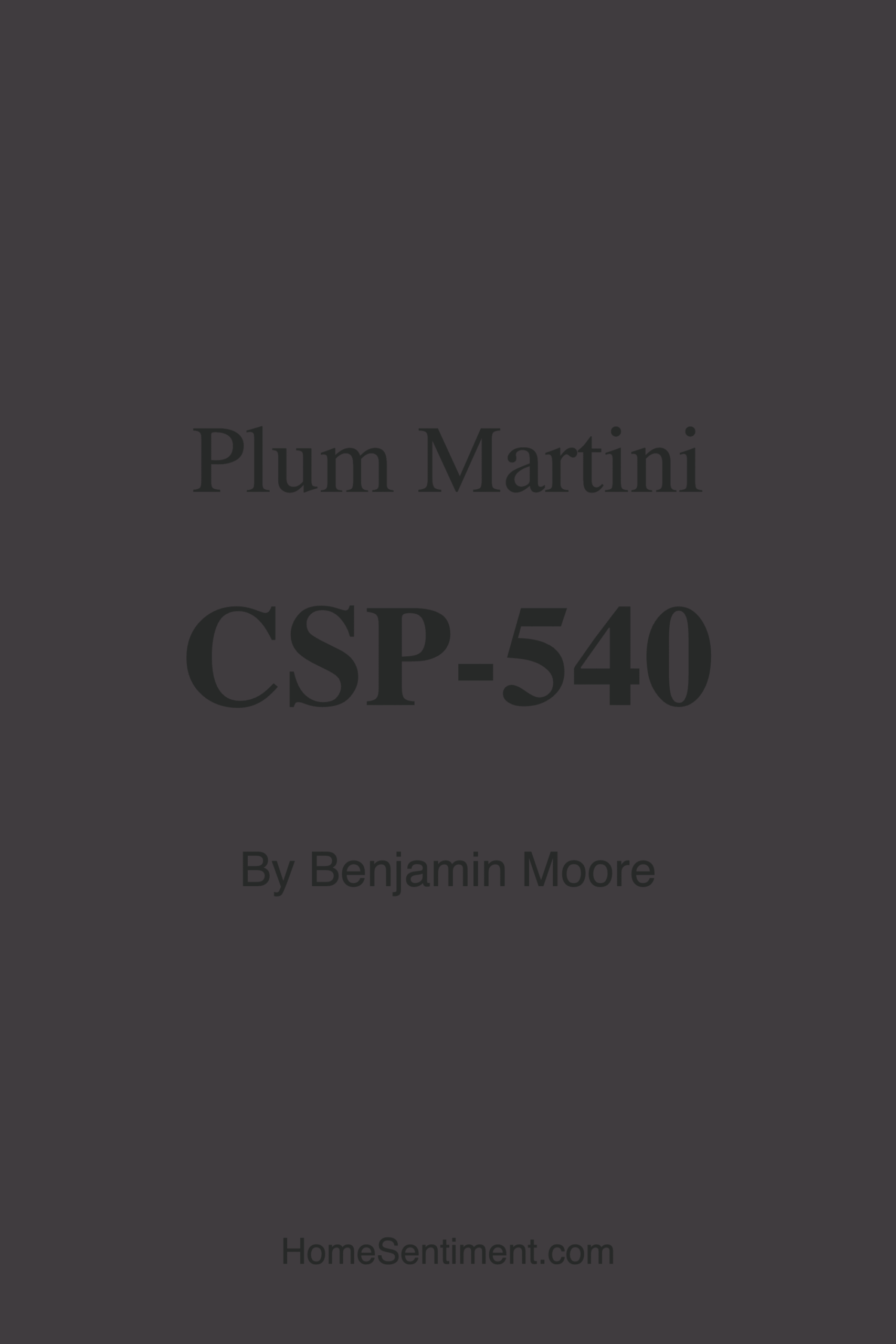 Plum Martini CSP-540 by Benjamin Moore