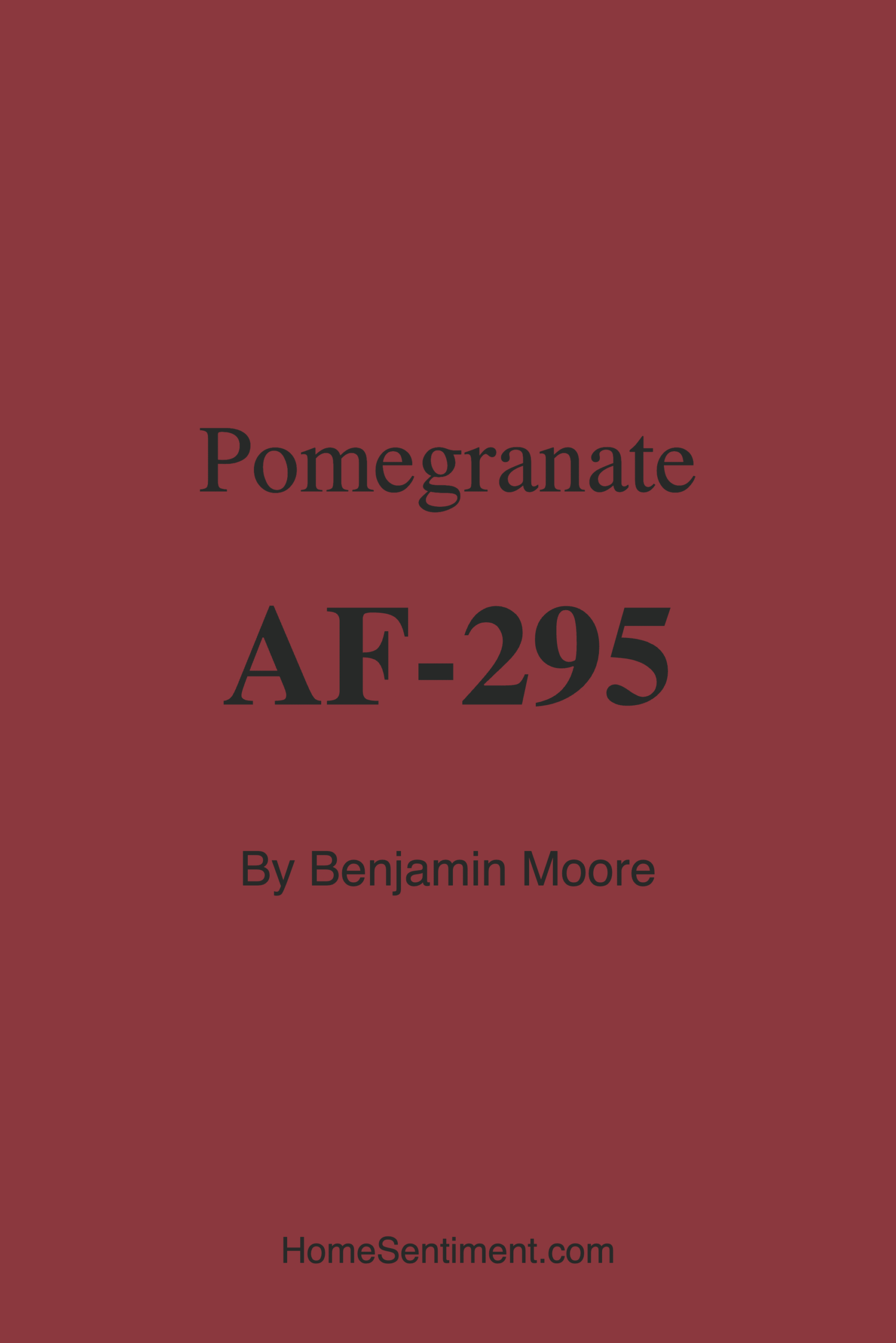 Pomegranate AF-295 by Benjamin Moore