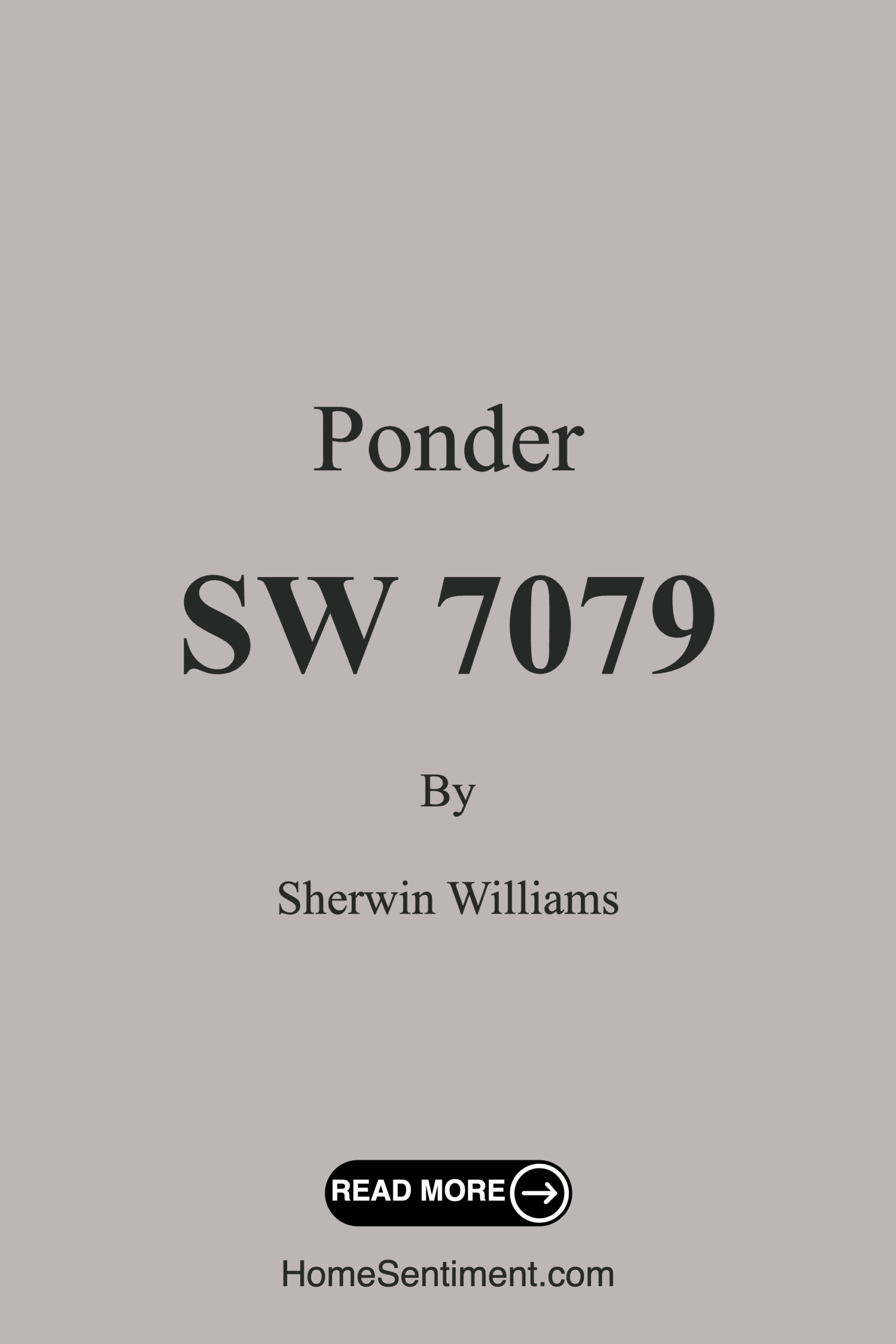 Ponder SW 7079 by Sherwin Williams