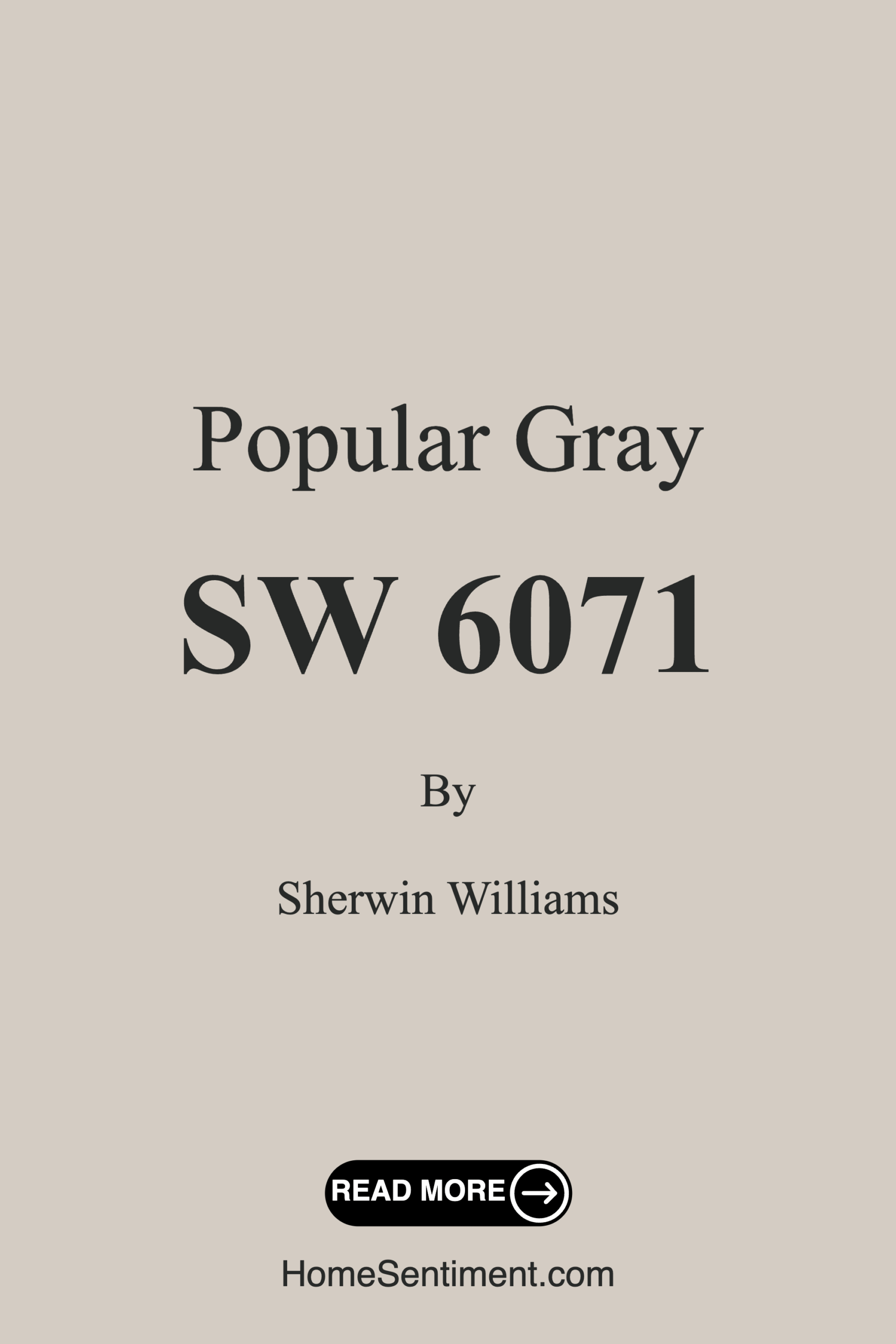 Popular Gray SW 6071 by Sherwin Williams