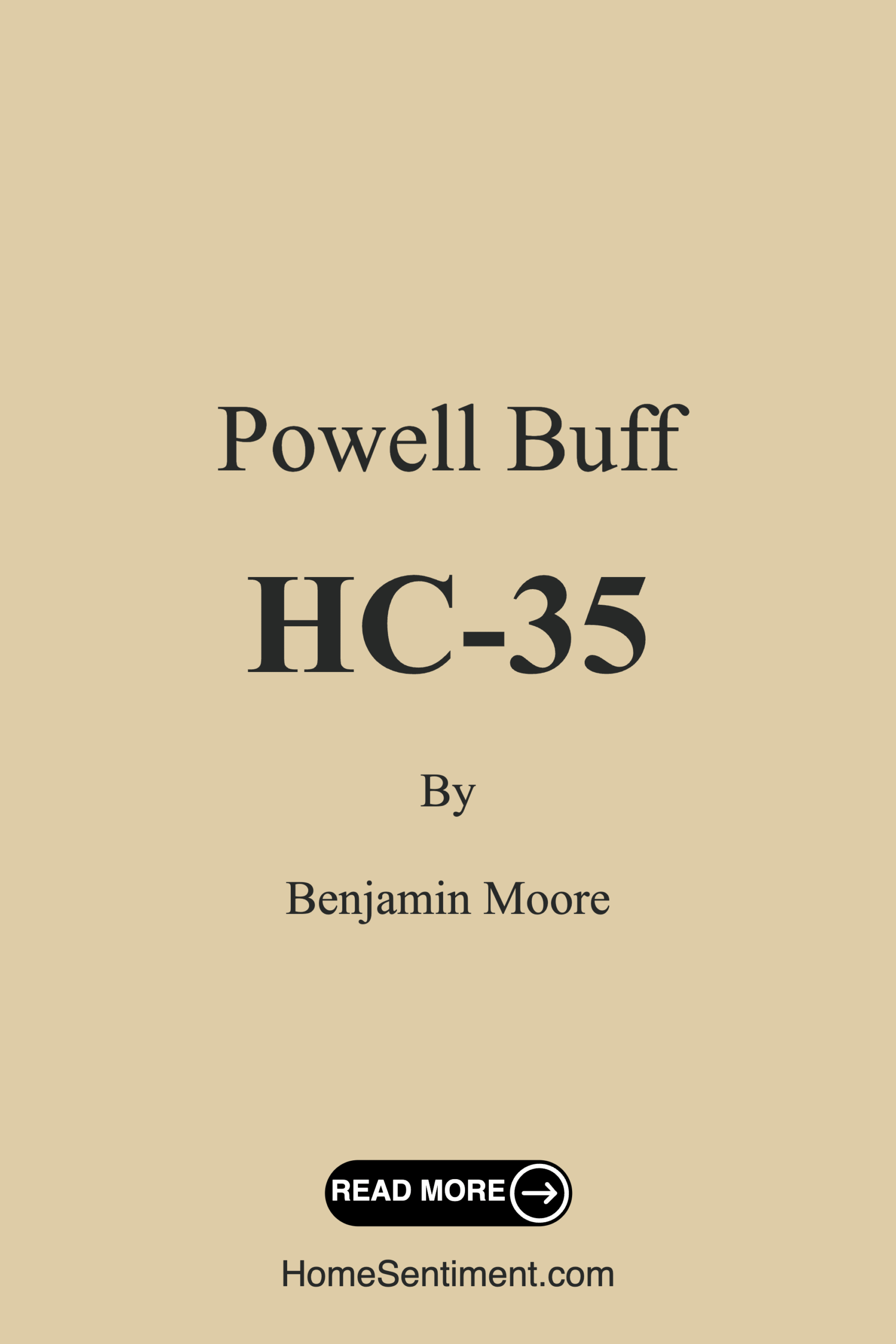 Powell Buff HC-35 by Benjamin Moore
