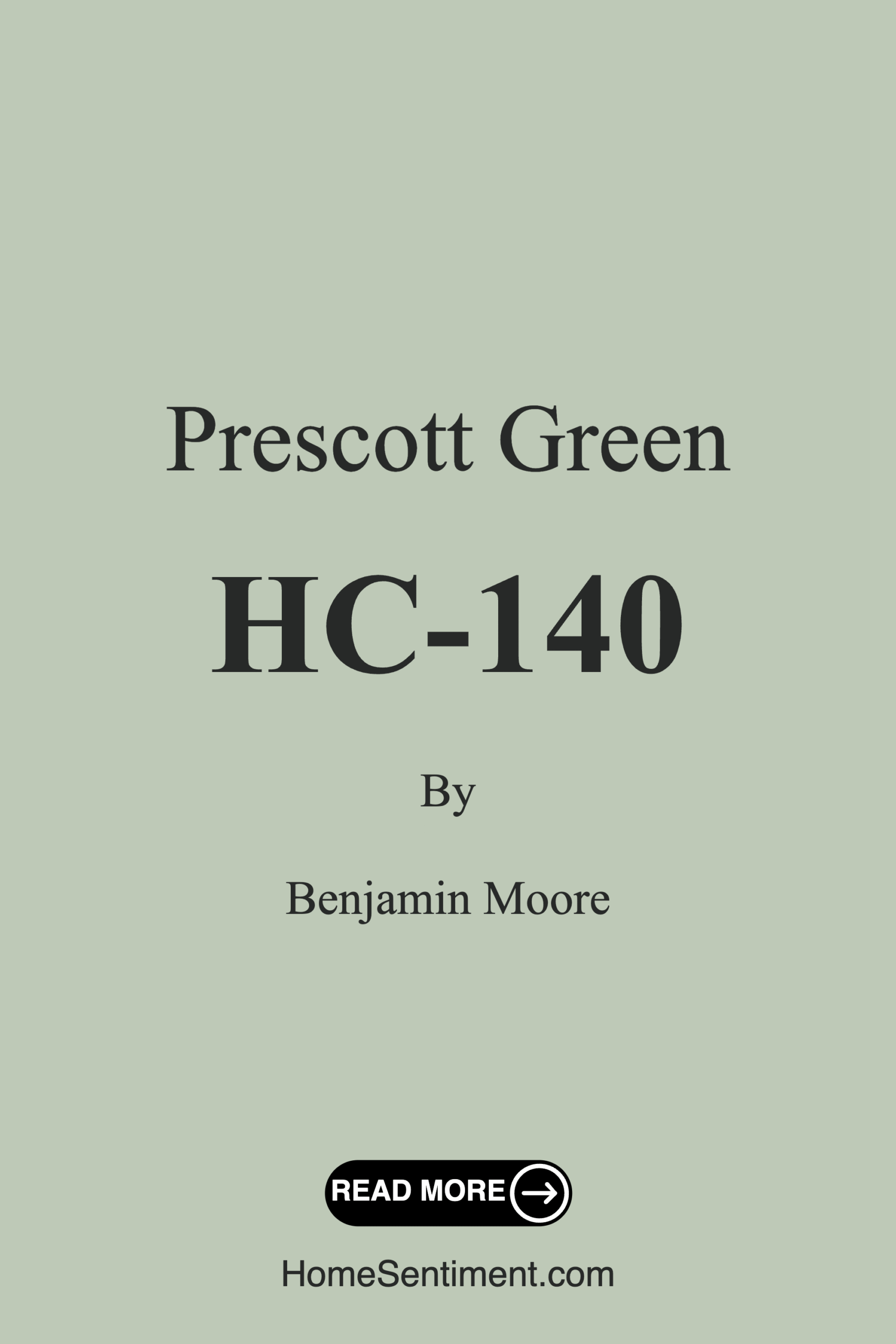 Prescott Green HC-140 by Benjamin Moore