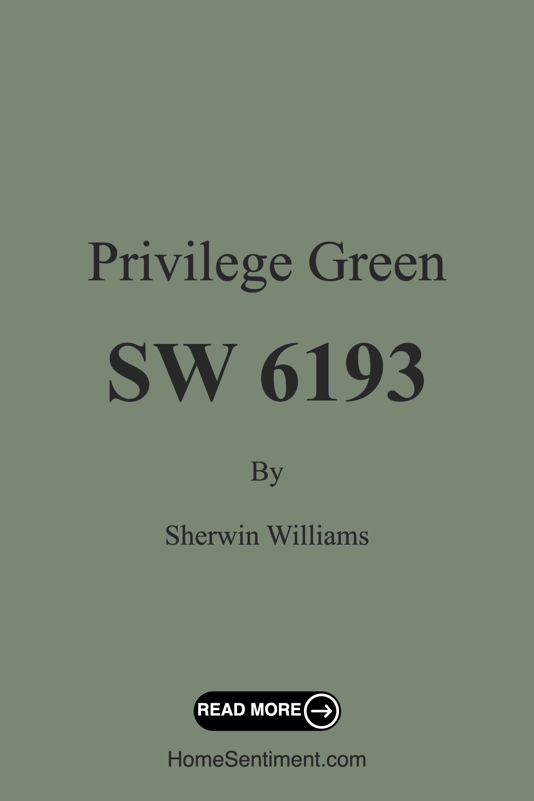 Privilege Green SW 6193 by Sherwin Williams