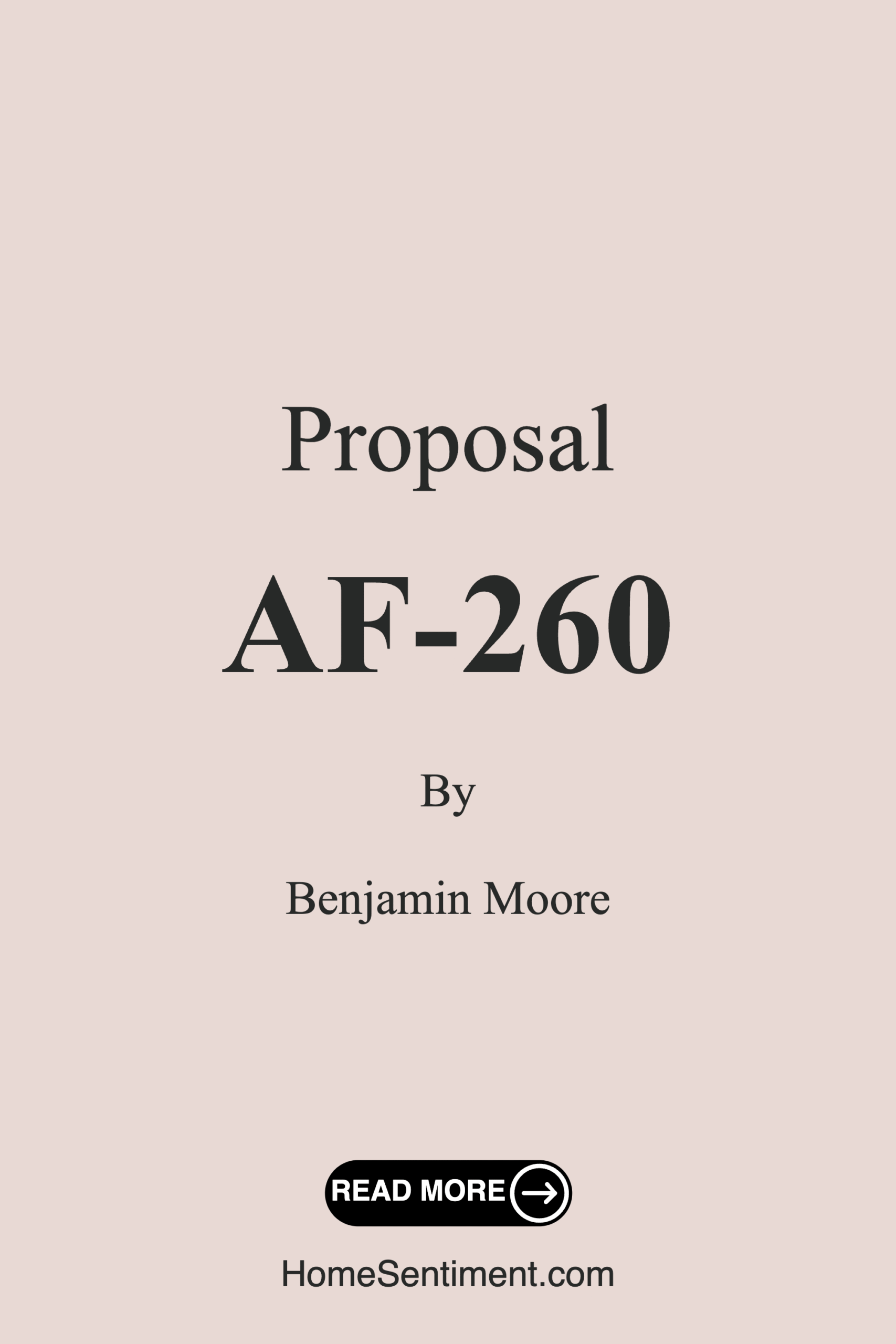 Proposal AF-260 by Benjamin Moore