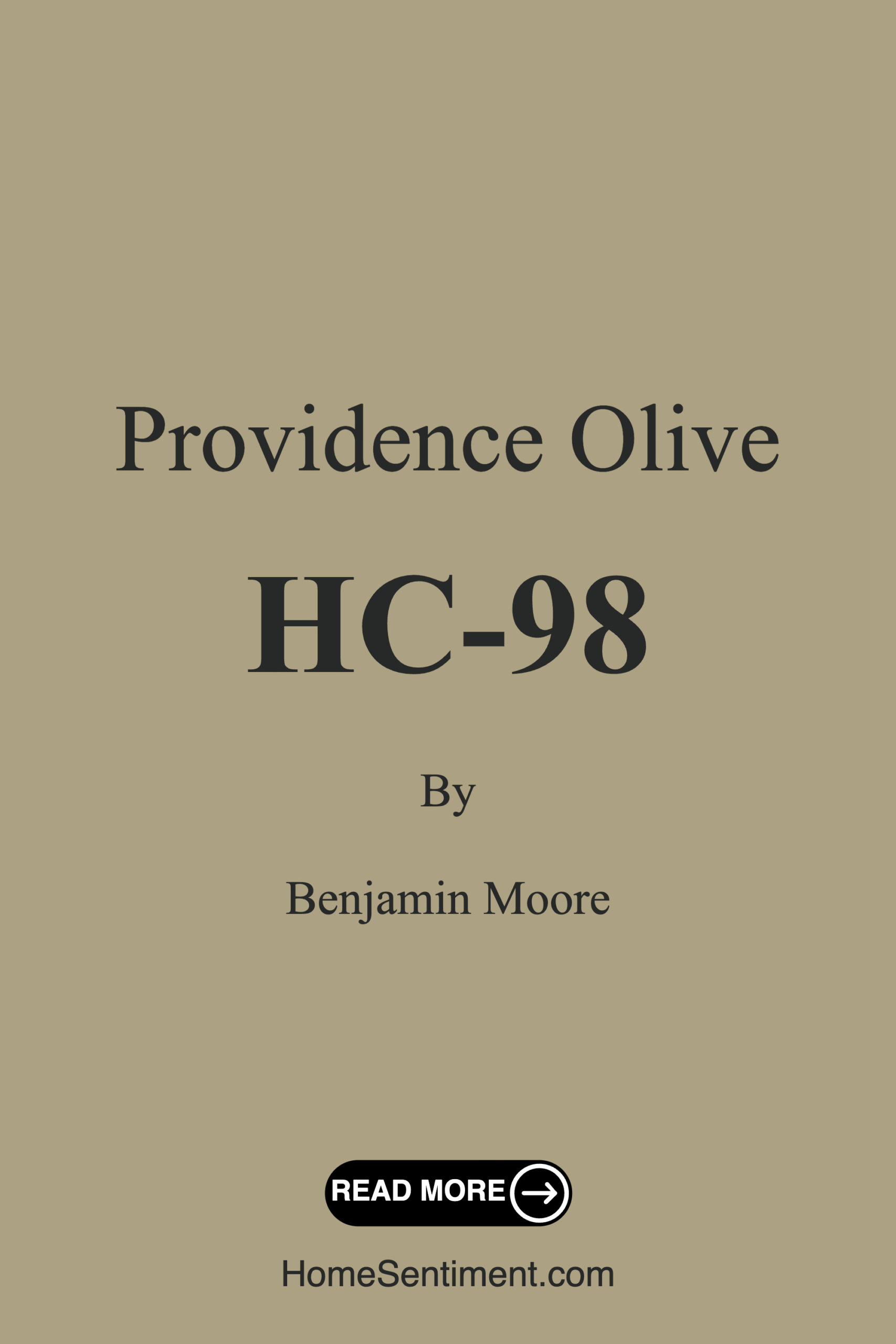 Providence Olive HC-98 by Benjamin Moore
