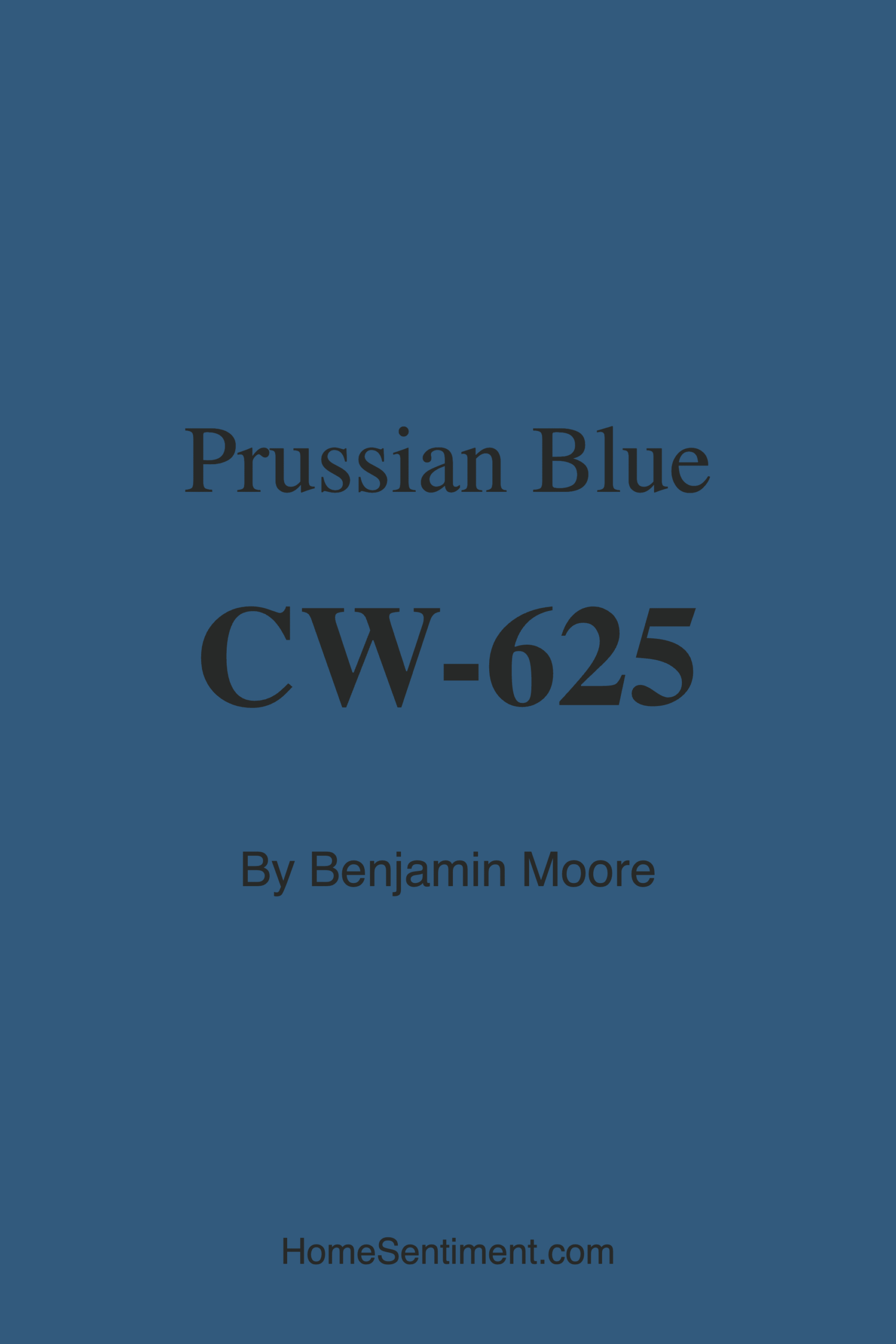 Prussian Blue CW-625 by Benjamin Moore