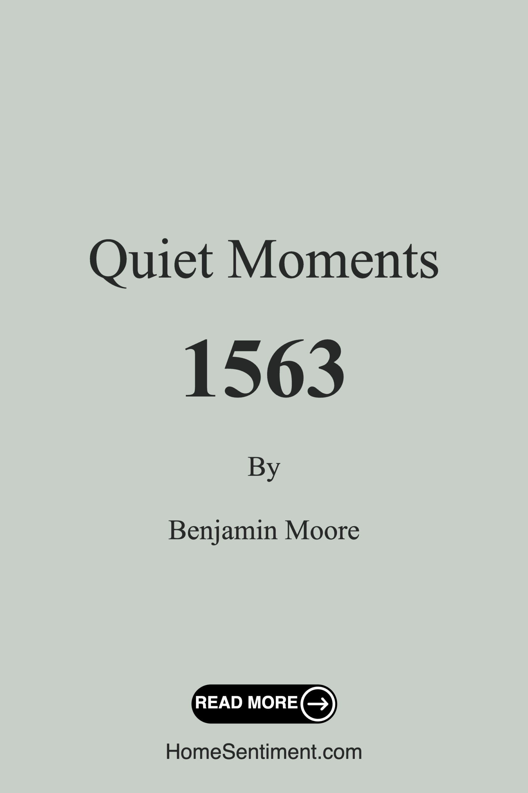 Quiet Moments 1563 by Benjamin Moore