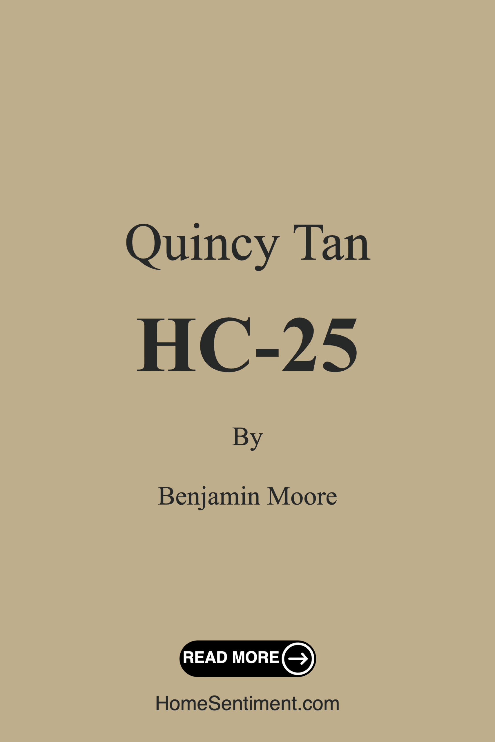 Quincy Tan HC-25 by Benjamin Moore