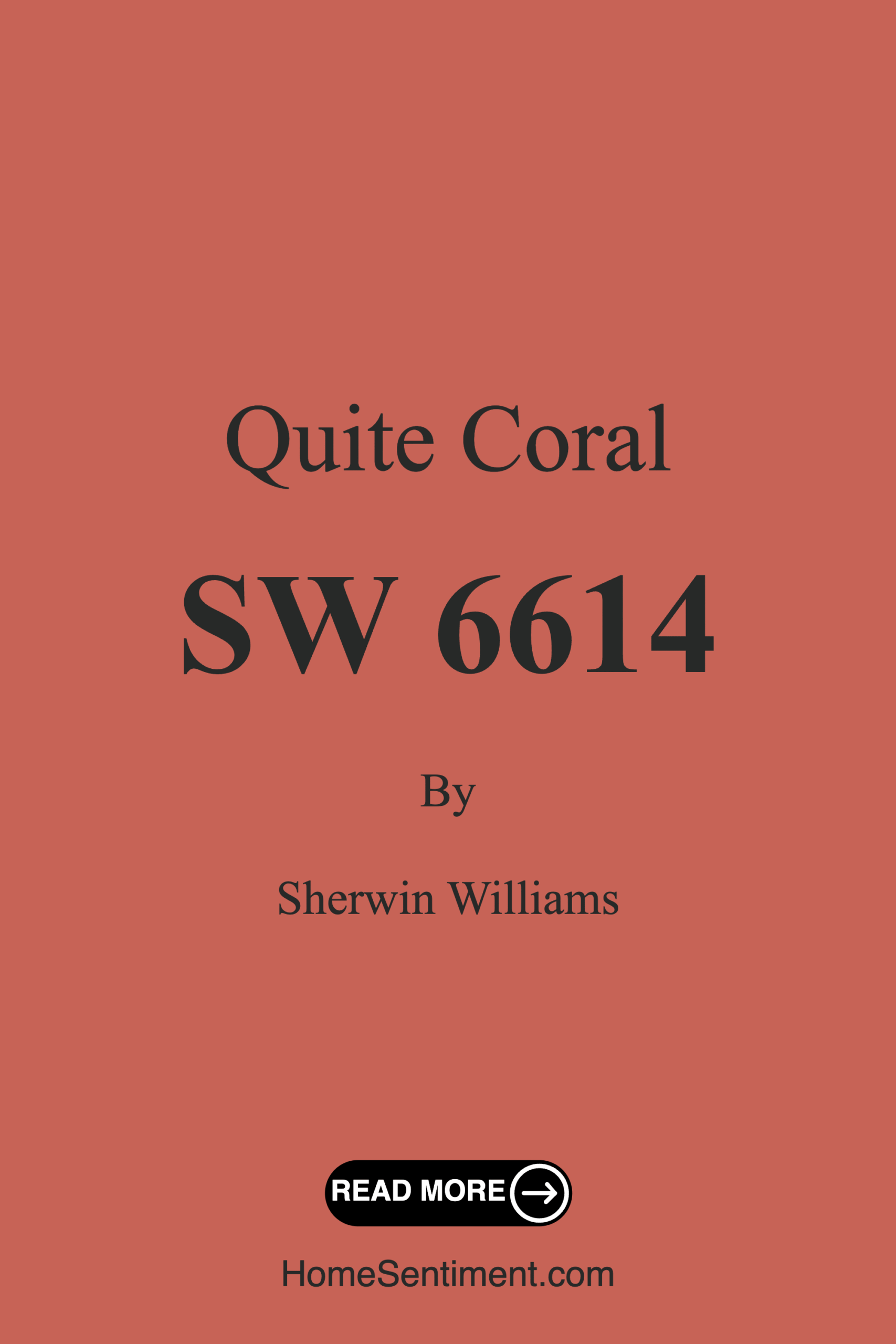 Quite Coral SW 6614 by Sherwin Williams
