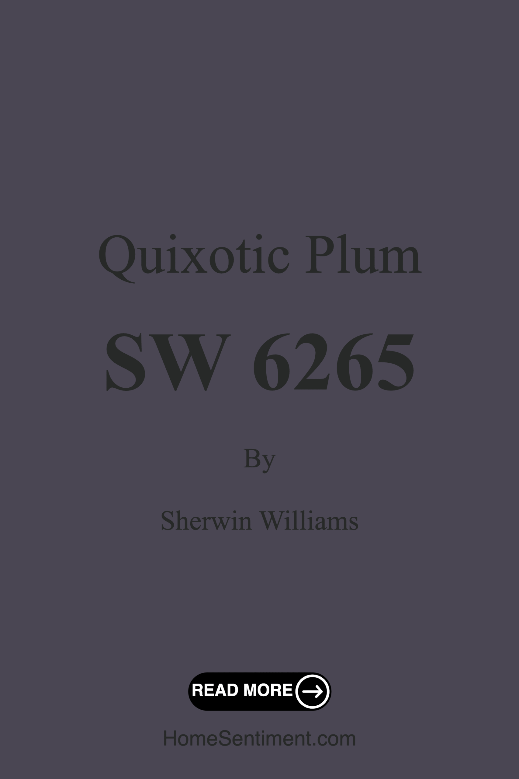 Quixotic Plum SW 6265 by Sherwin Williams