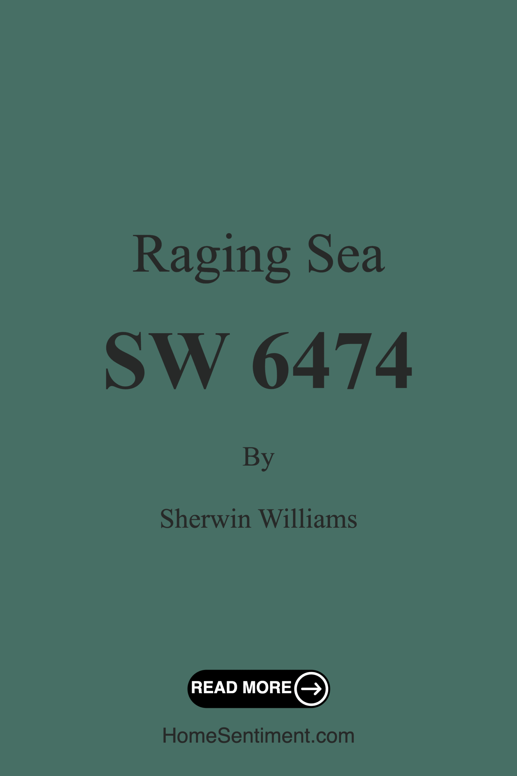 Raging Sea SW 6474 by Sherwin Williams