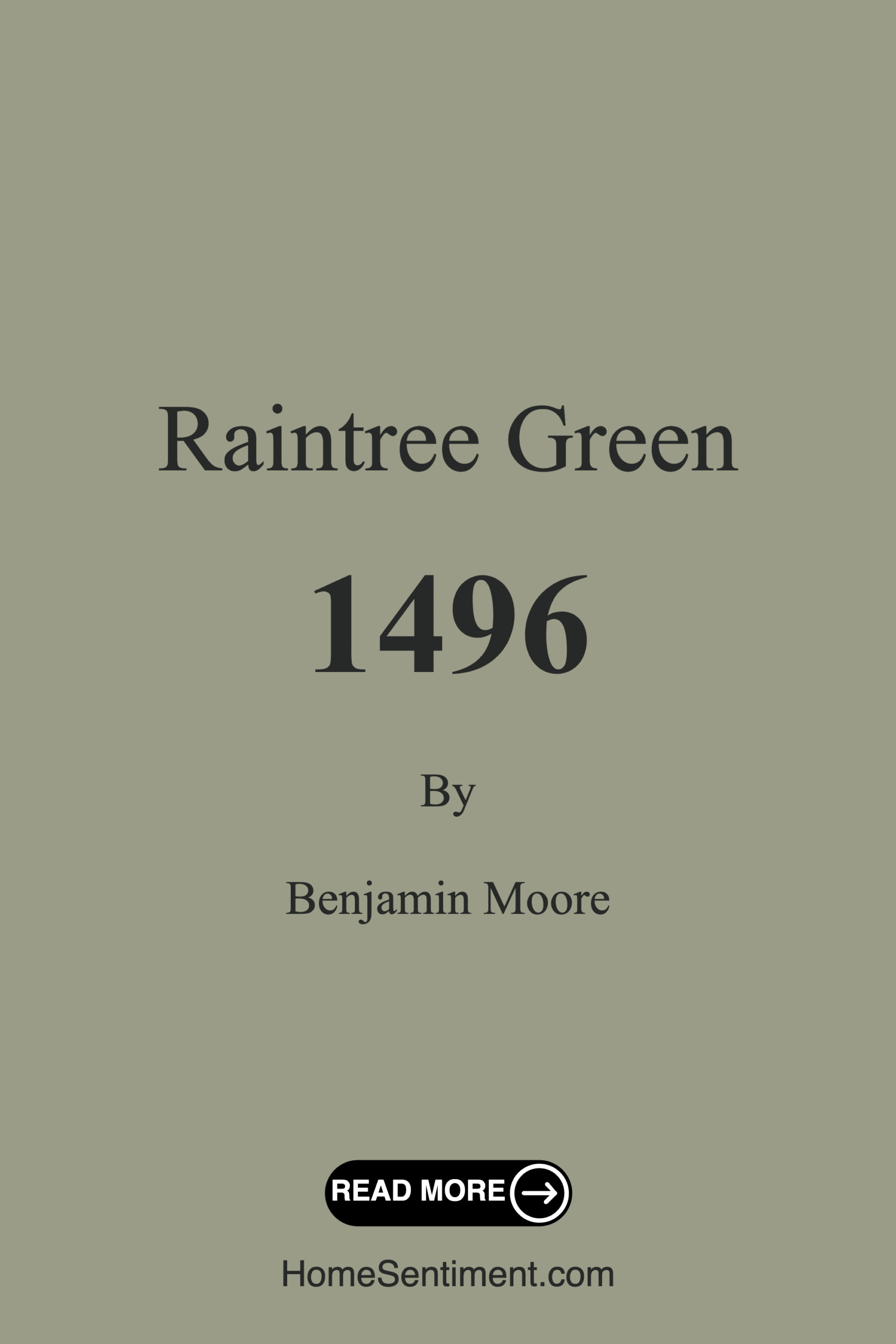 Raintree Green 1496 by Benjamin Moore