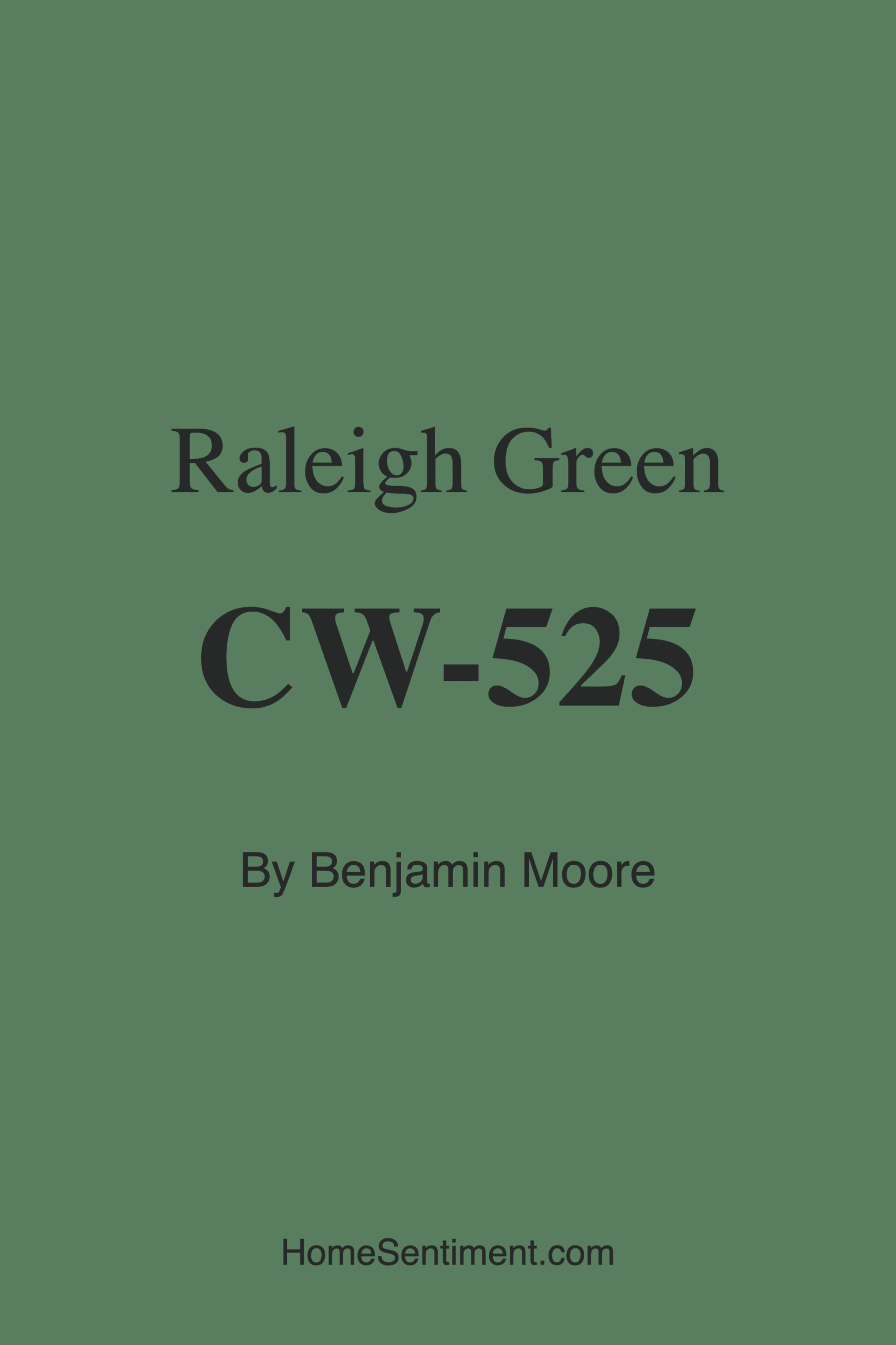 Raleigh Green CW-525 by Benjamin Moore