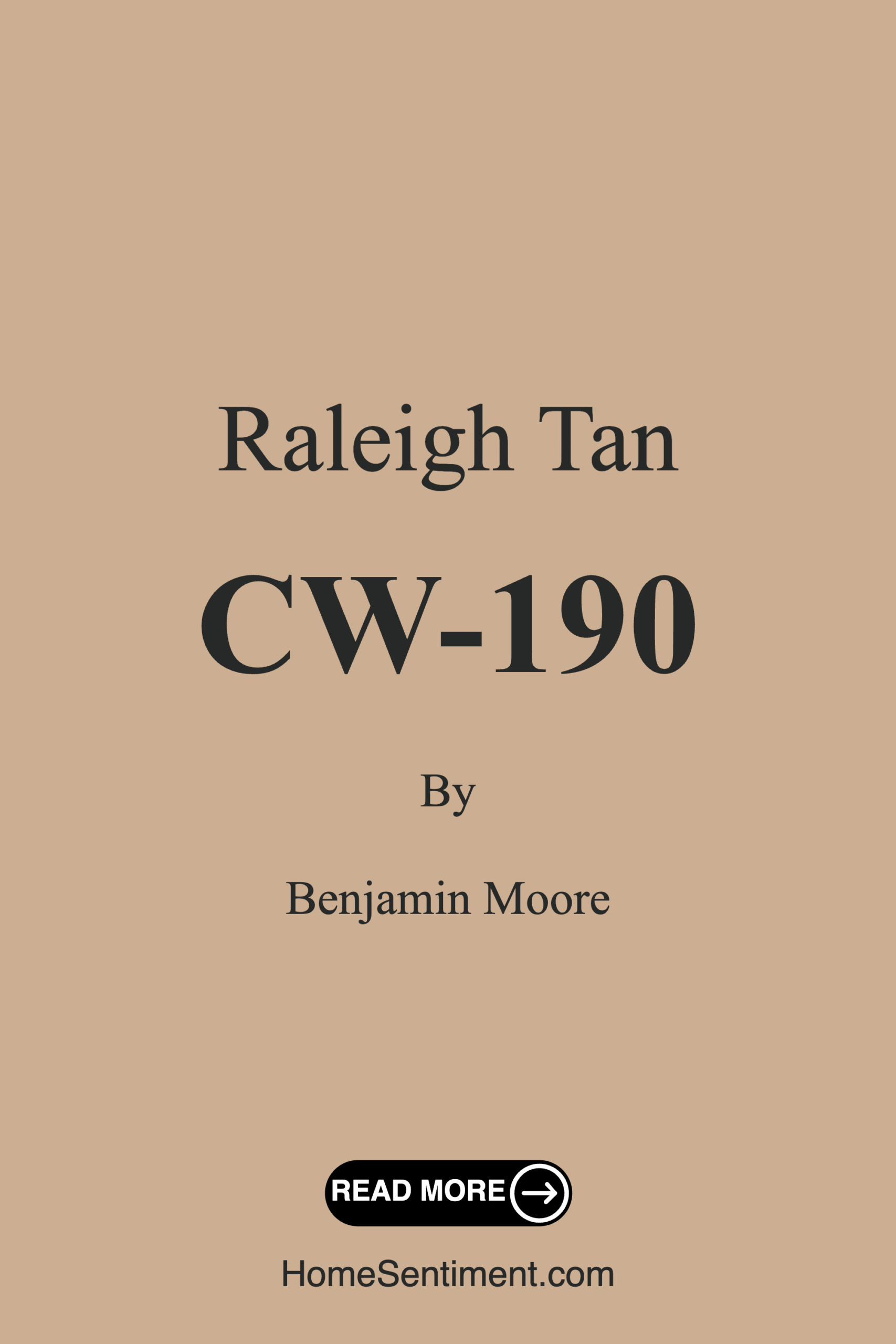 Raleigh Tan CW-190 by Benjamin Moore