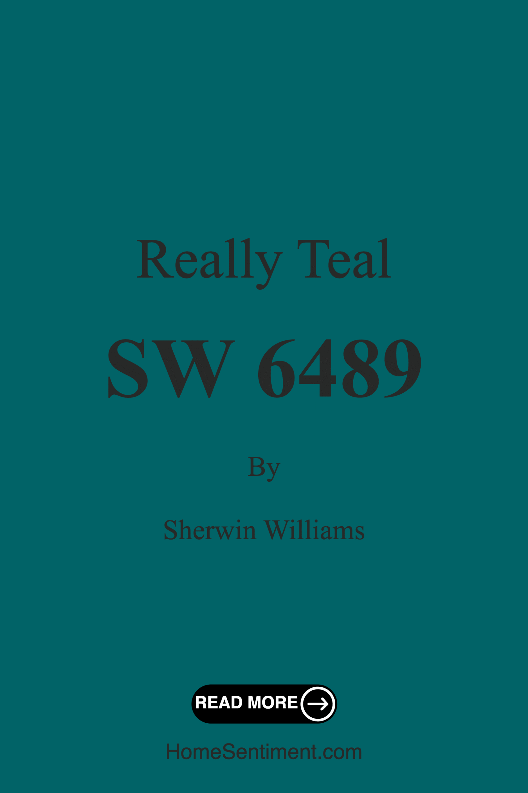 Really Teal SW 6489 by Sherwin Williams
