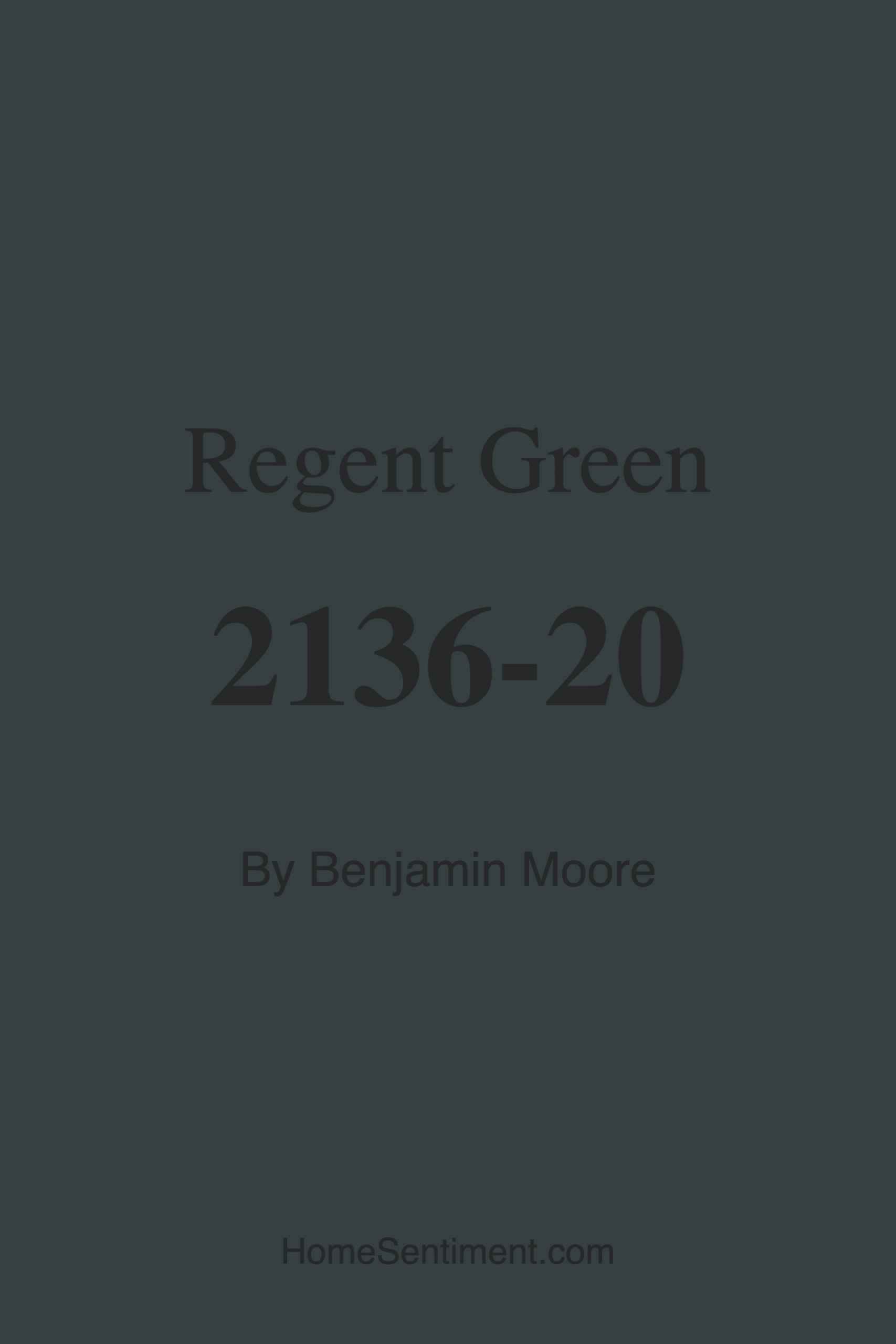 Regent Green 2136-20 by Benjamin Moore
