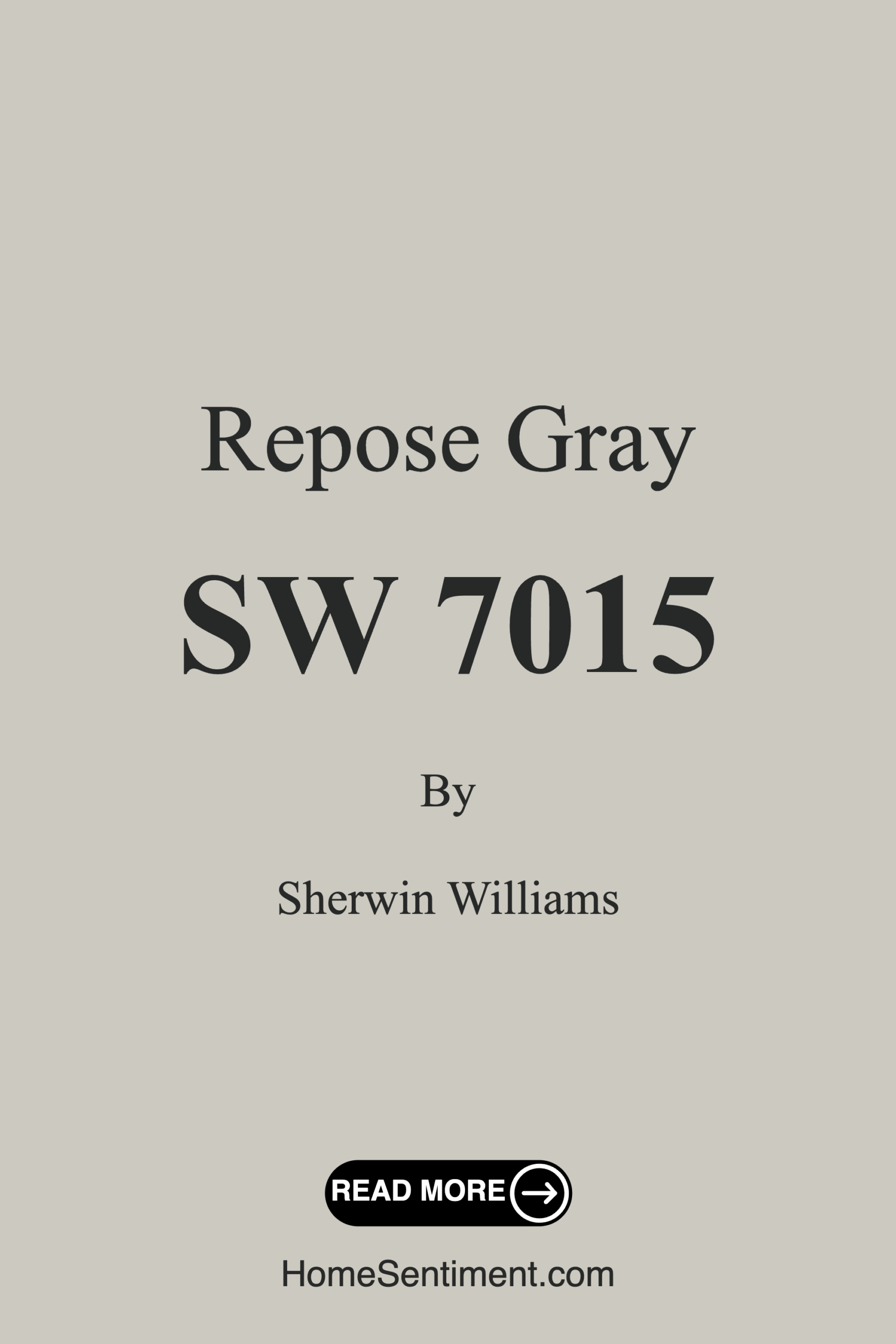 Repose Gray SW 7015 by Sherwin Williams