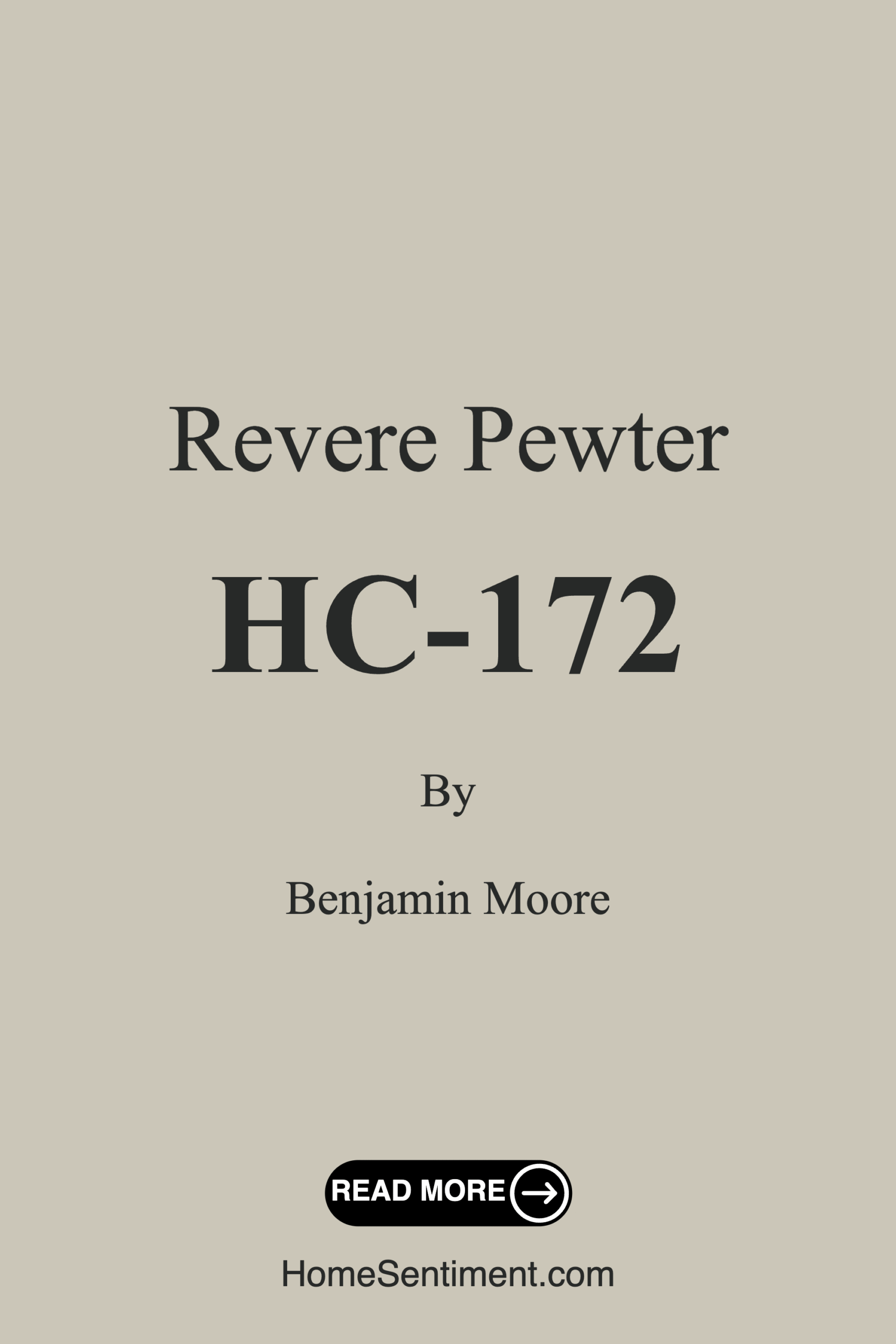 Revere Pewter HC-172 by Benjamin Moore