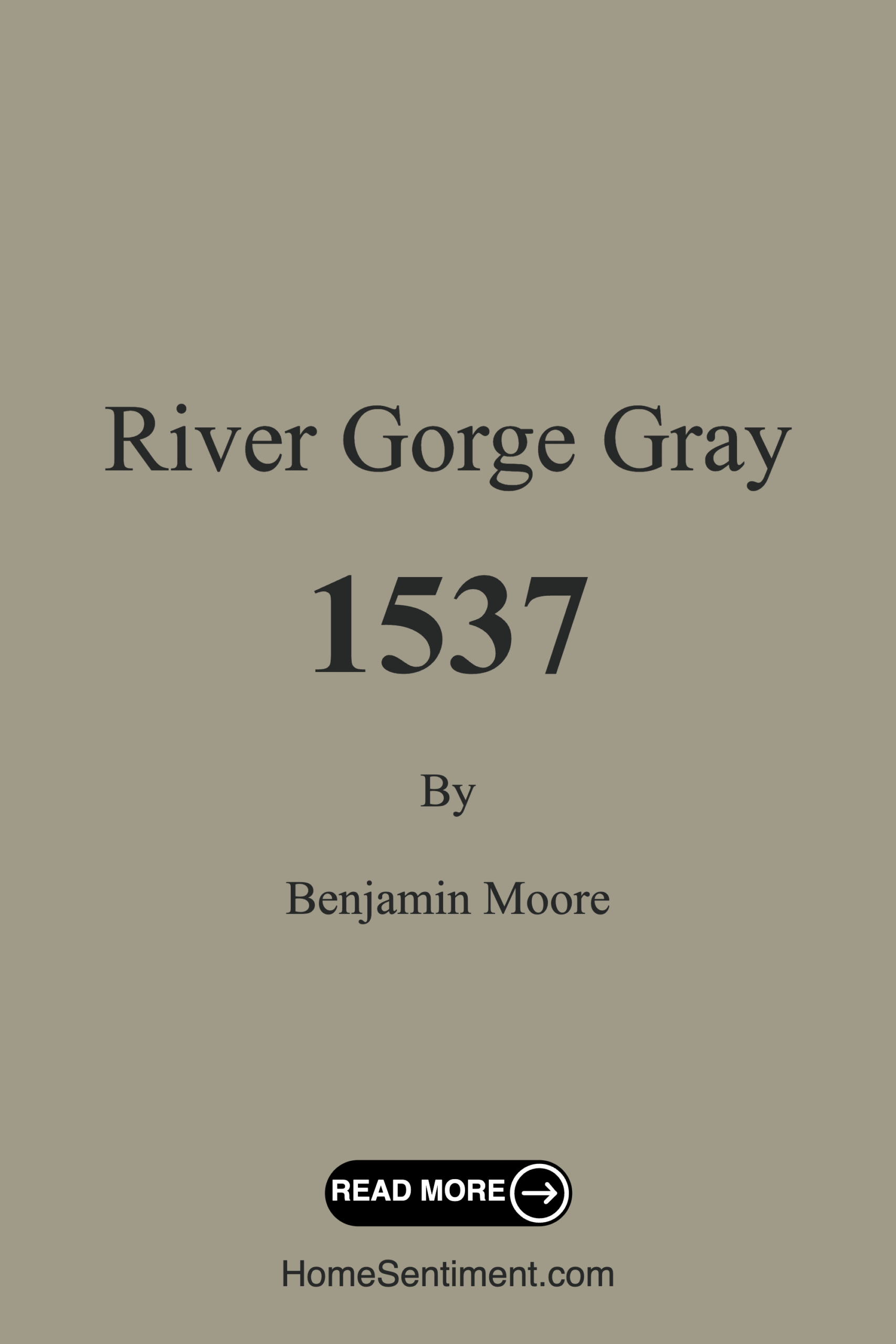 River Gorge Gray 1537 by Benjamin Moore