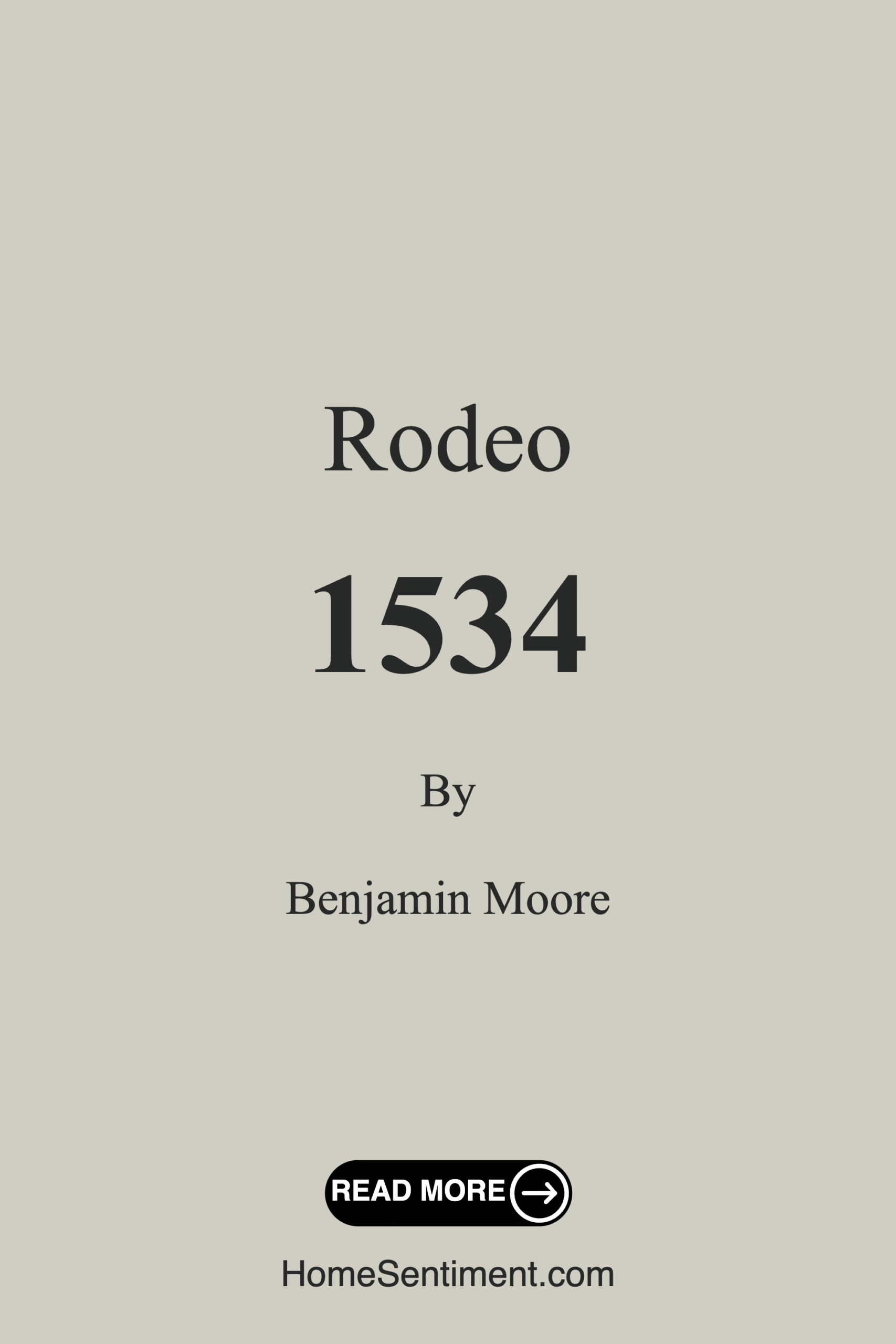 Rodeo 1534 by Benjamin Moore