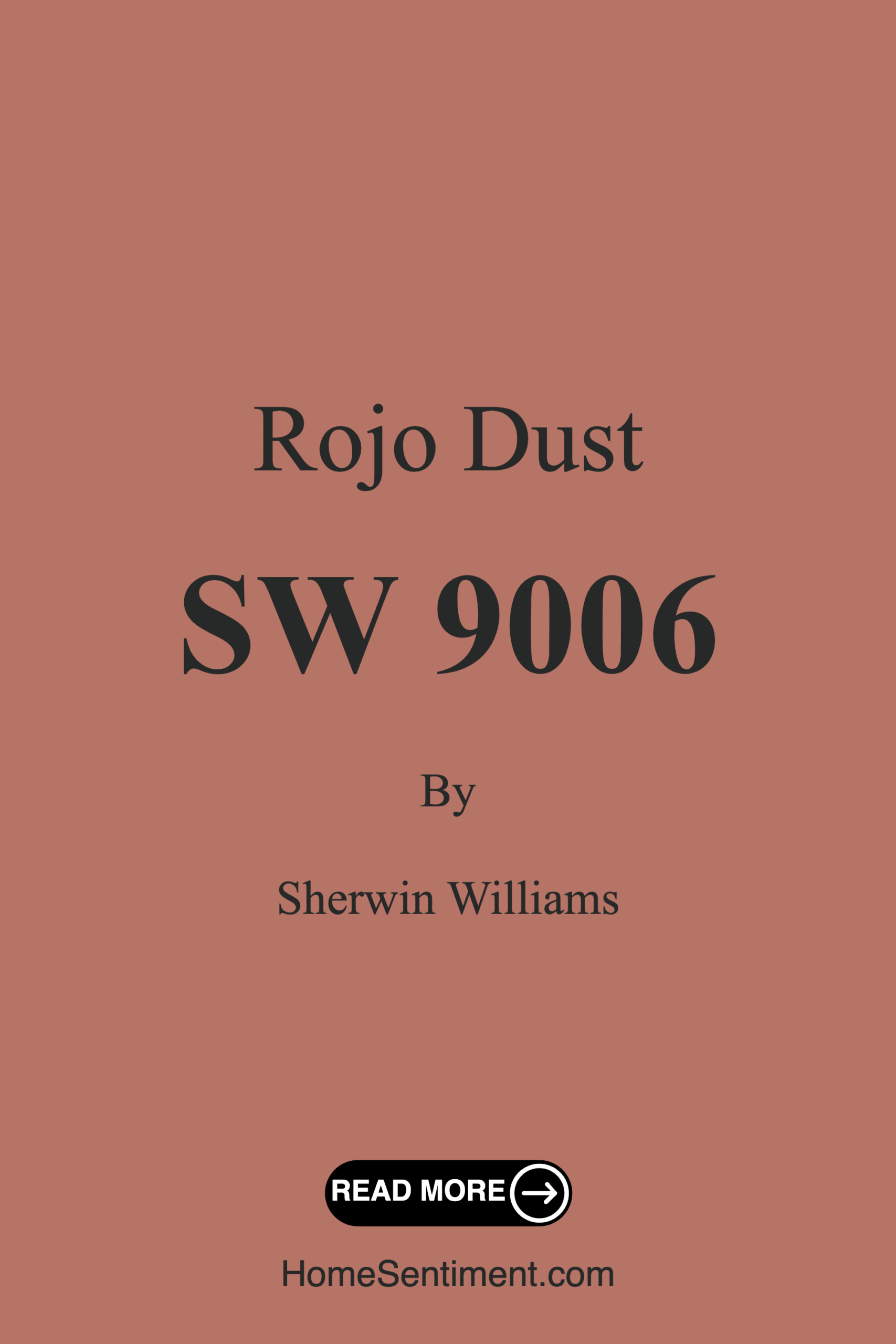 Rojo Dust SW 9006 by Sherwin Williams