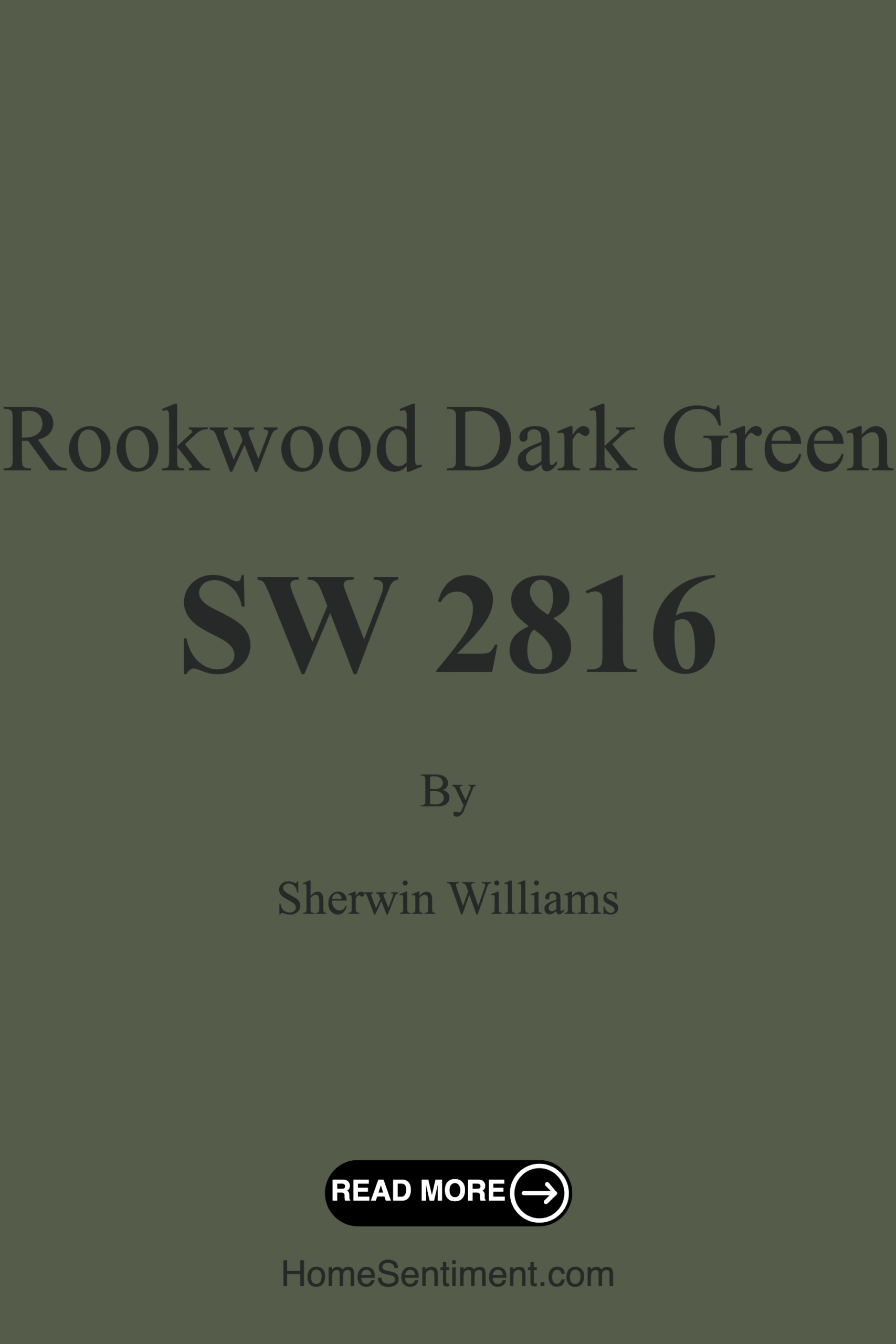 Rookwood Dark Green SW 2816 by Sherwin Williams