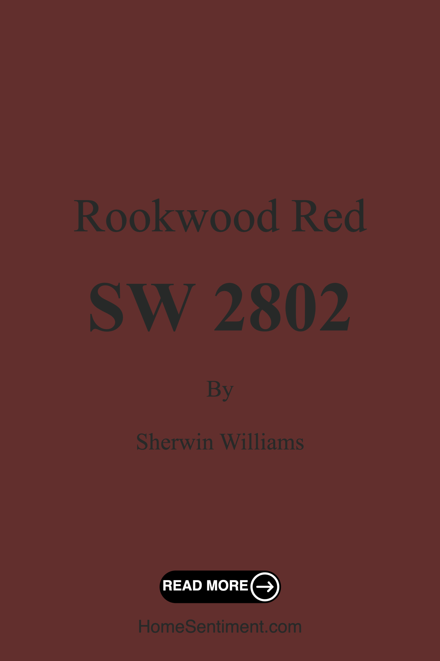 Rookwood Red SW 2802 by Sherwin Williams