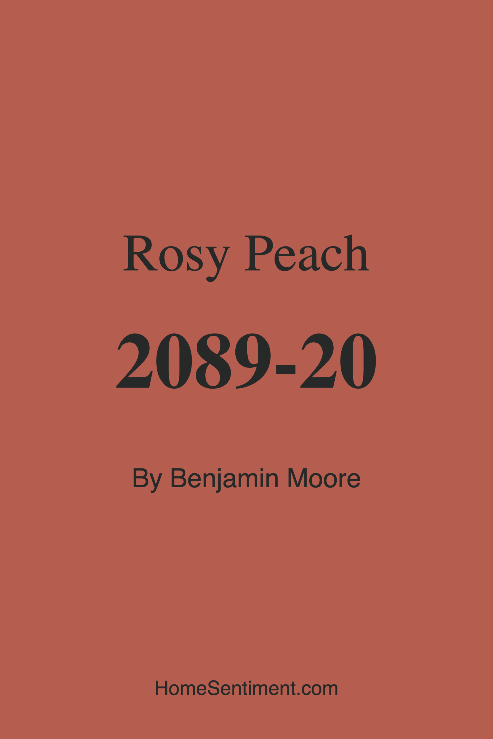 Rosy Peach 2089-20 by Benjamin Moore