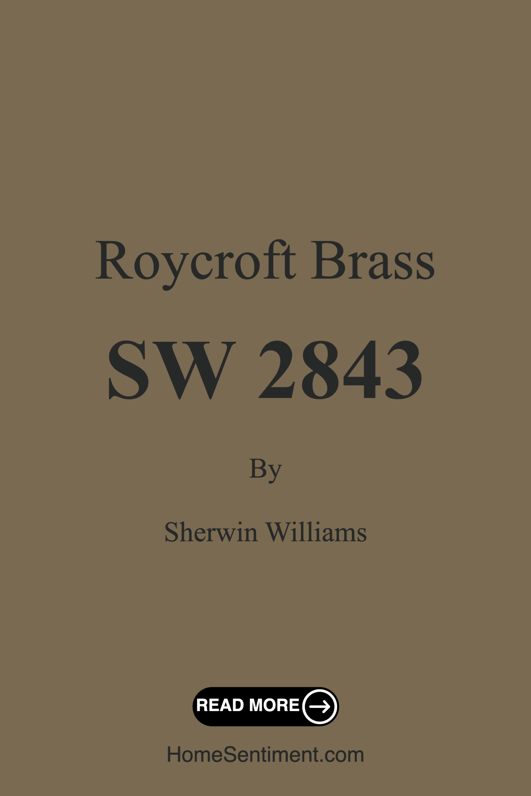 Roycroft Brass SW 2843 by Sherwin Williams