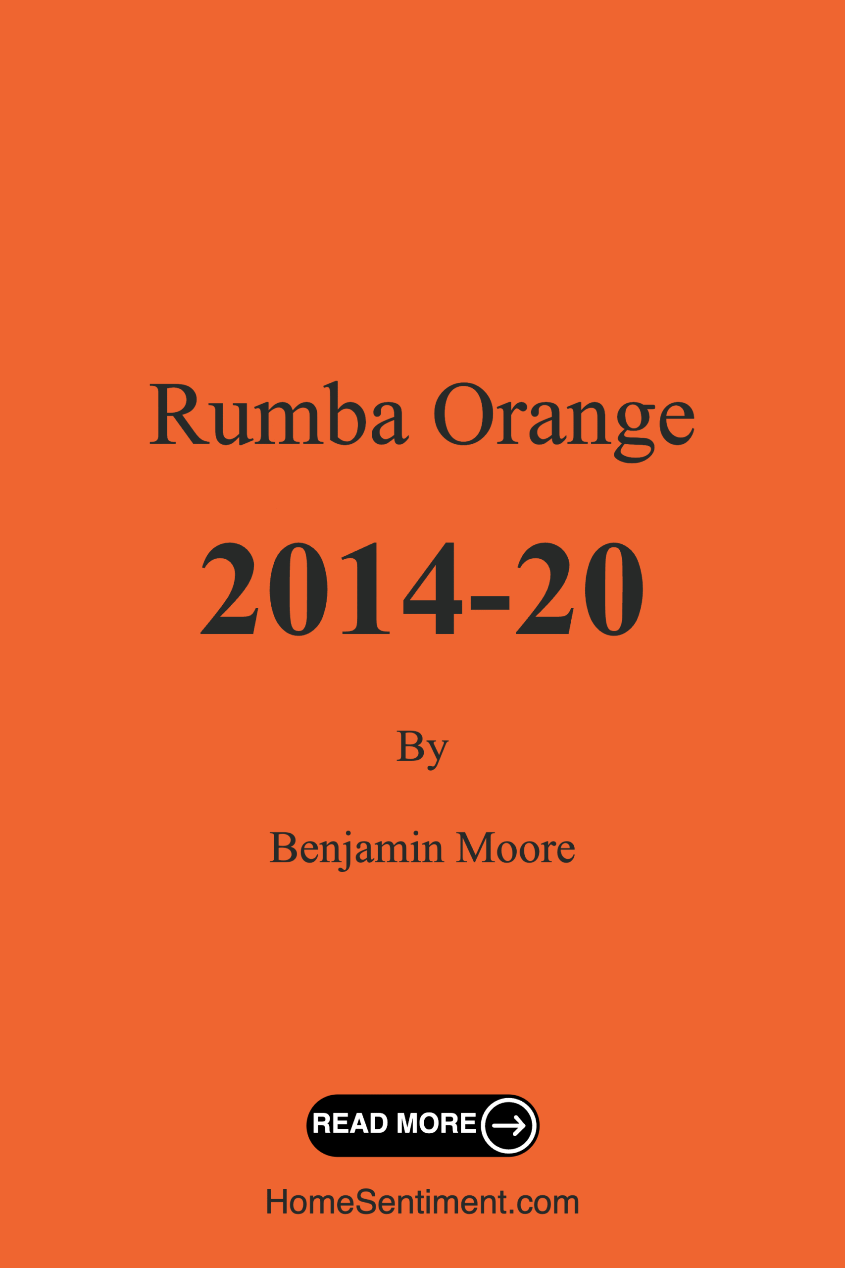 Rumba Orange 2014-20 by Benjamin Moore