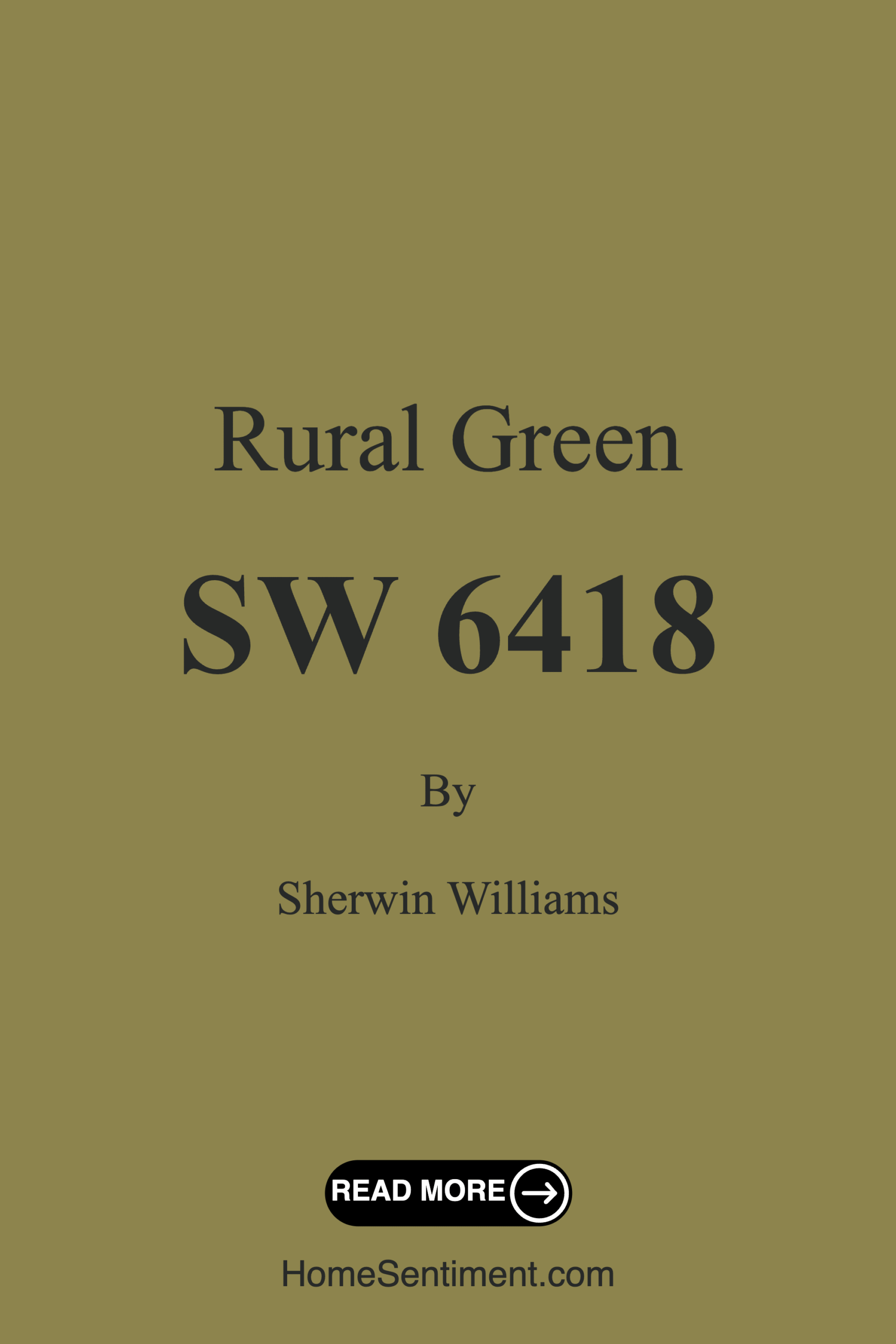 Rural Green SW 6418 by Sherwin Williams