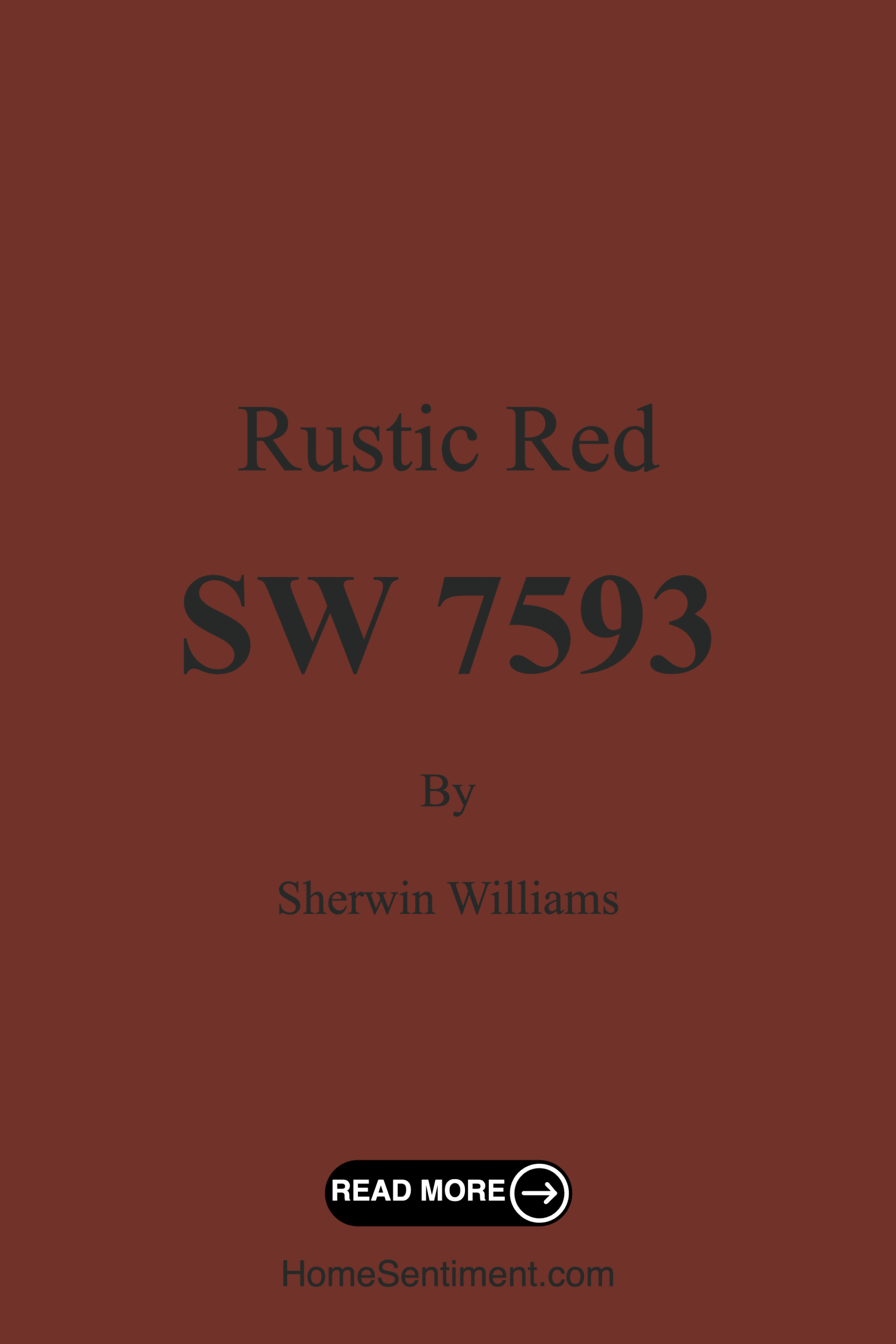 Rustic Red SW 7593 by Sherwin Williams
