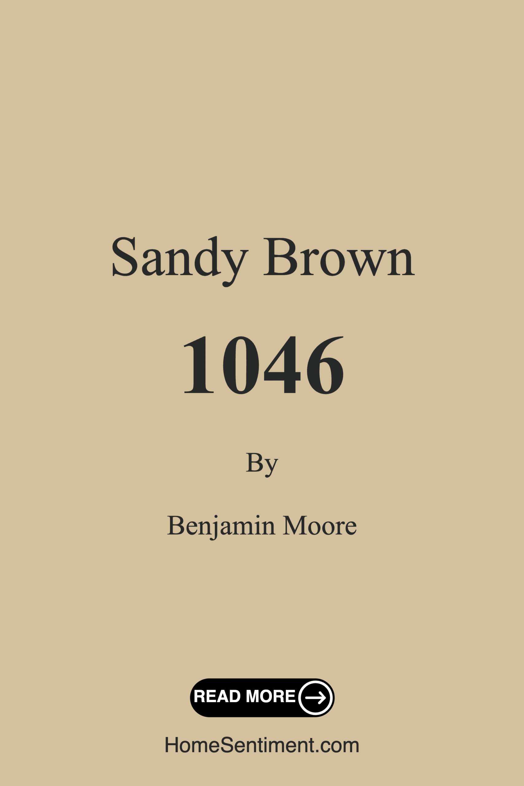 Sandy Brown 1046 by Benjamin Moore