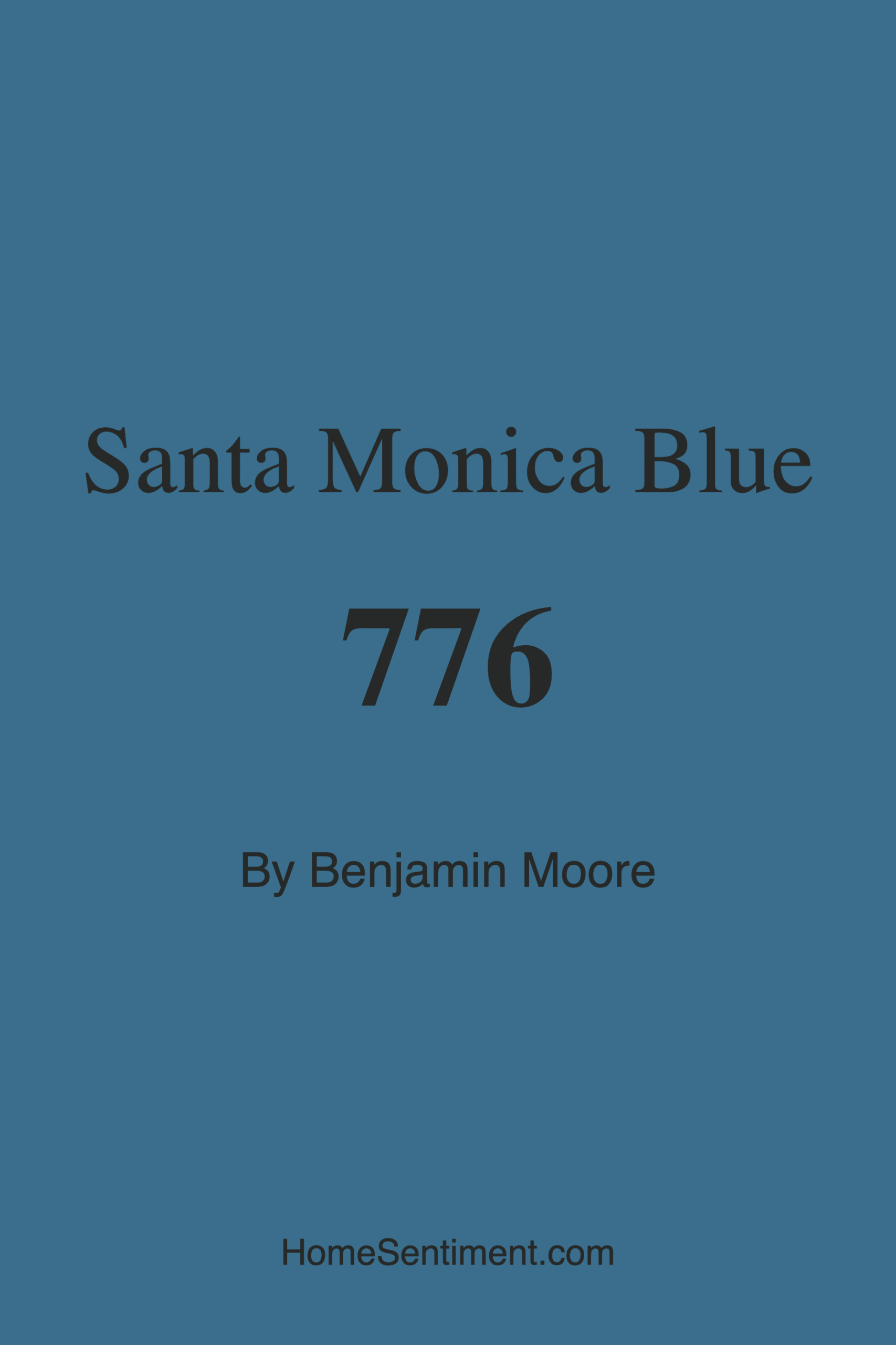 Santa Monica Blue 776 by Benjamin Moore