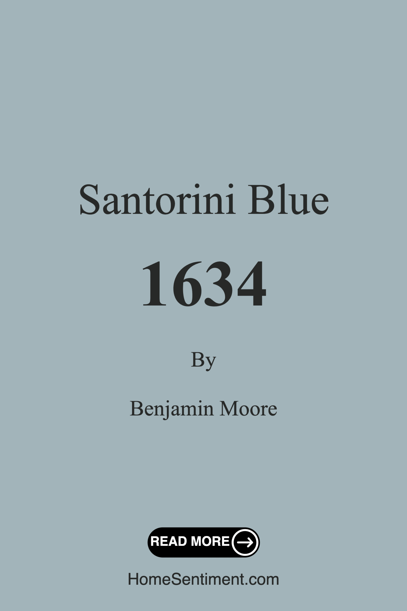 Santorini Blue 1634 by Benjamin Moore