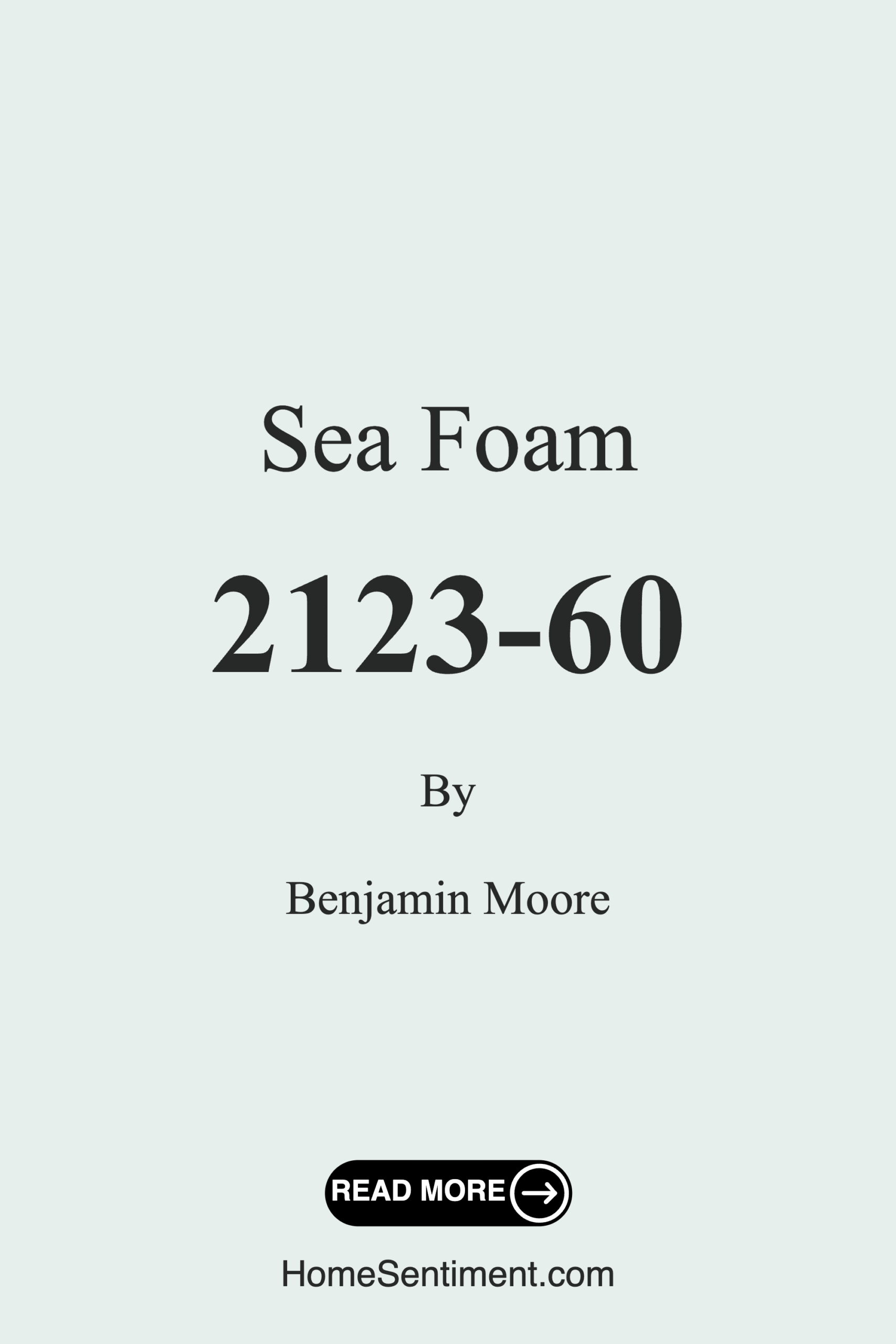 Sea Foam 2123-60 by Benjamin Moore