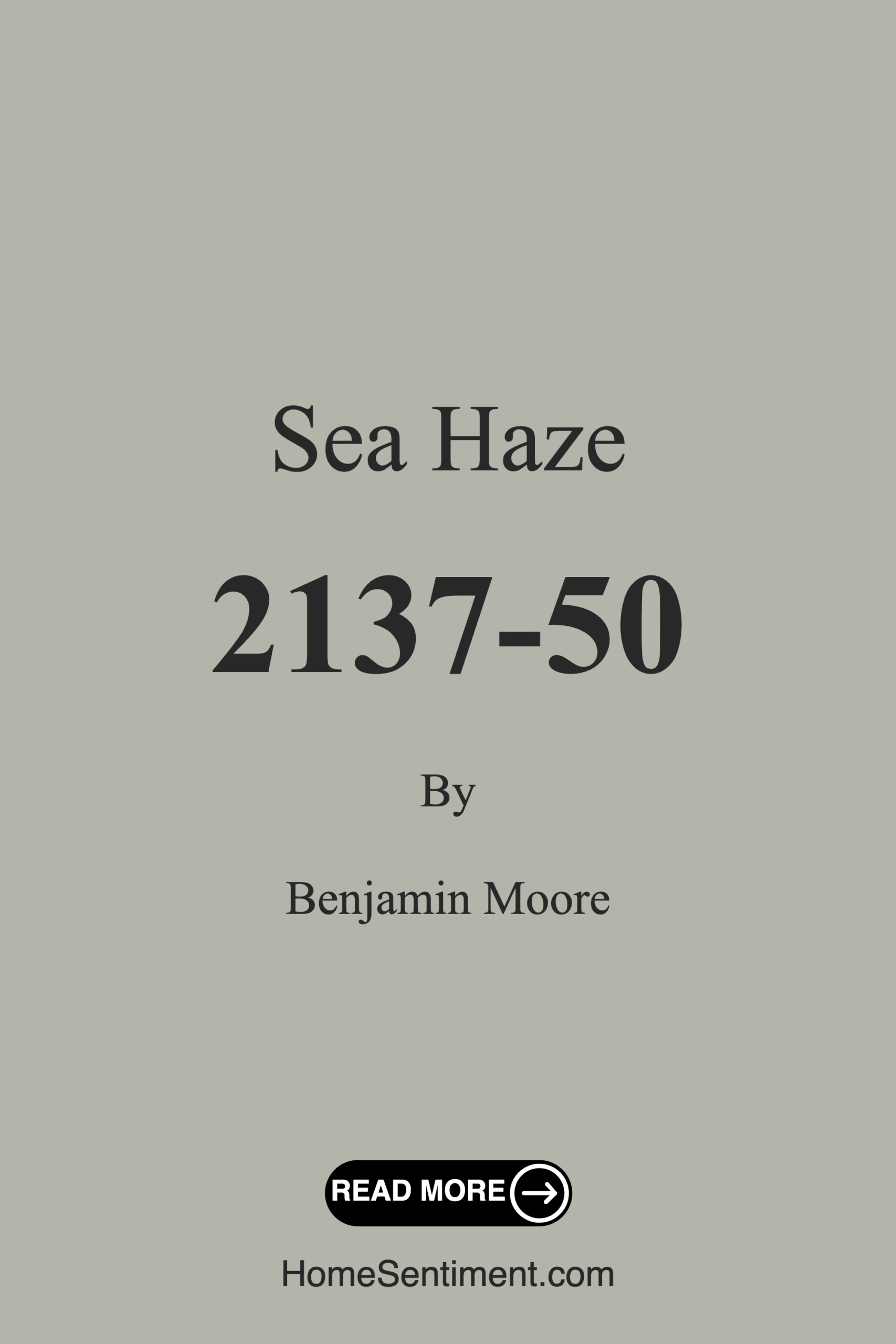 Sea Haze 2137-50 by Benjamin Moore