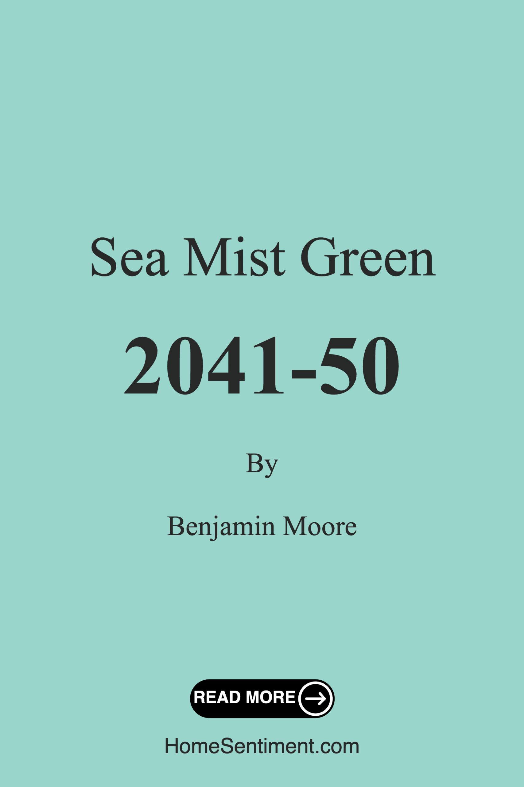 Sea Mist Green 2041-50 by Benjamin Moore