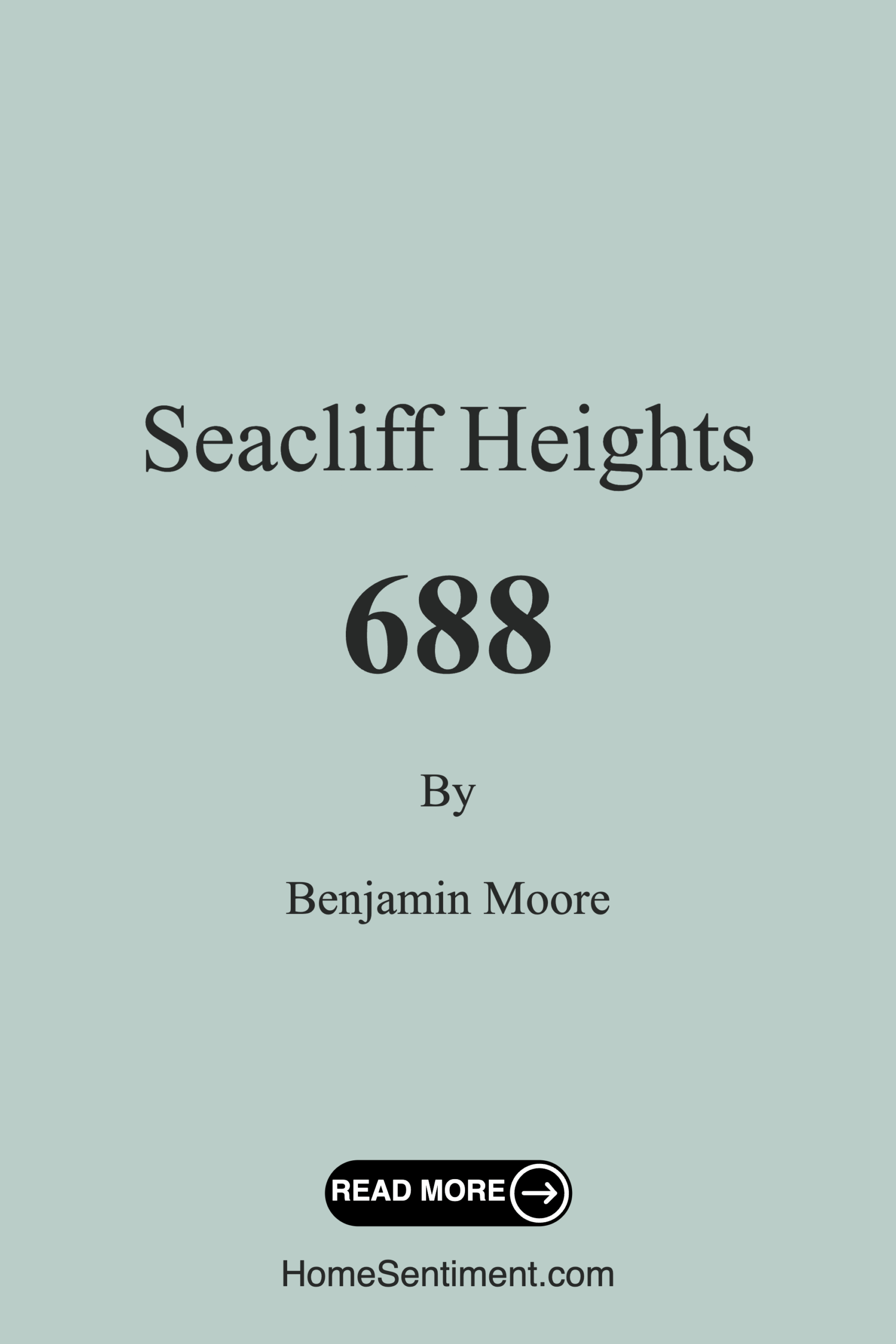 Seacliff Heights 688 by Benjamin Moore