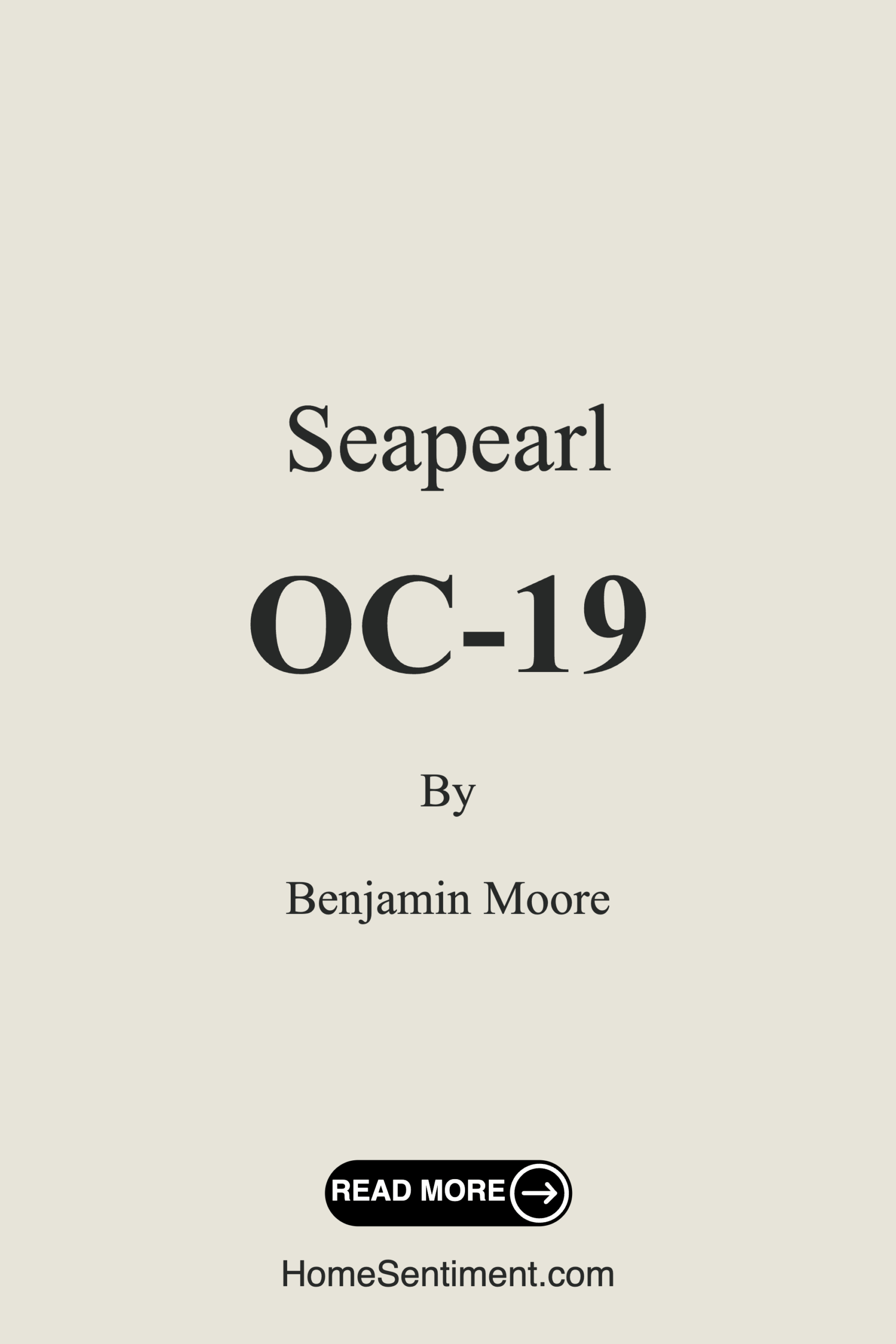 Seapearl OC-19 by Benjamin Moore