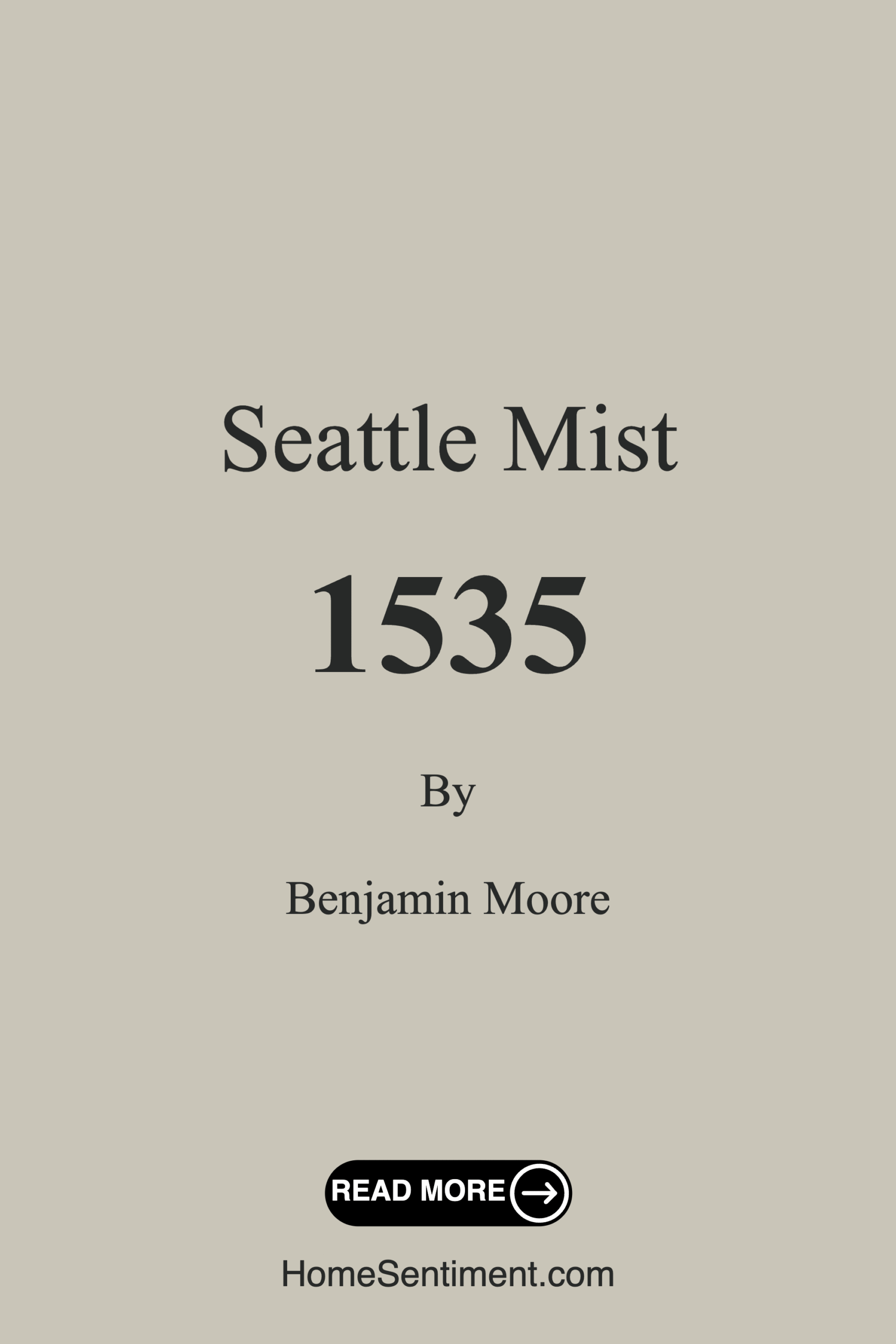 Seattle Mist 1535 by Benjamin Moore