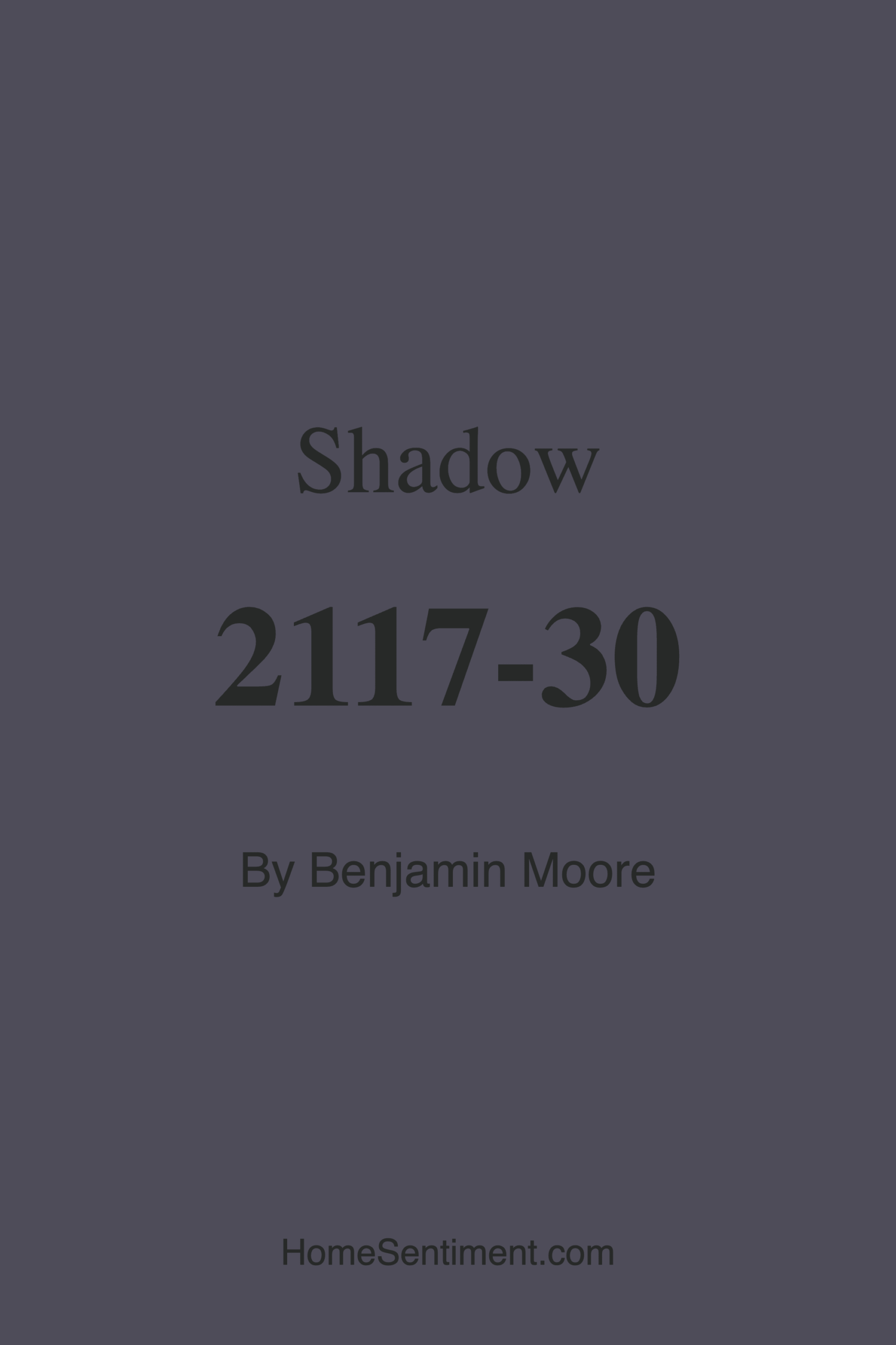 Shadow 2117-30 by Benjamin Moore